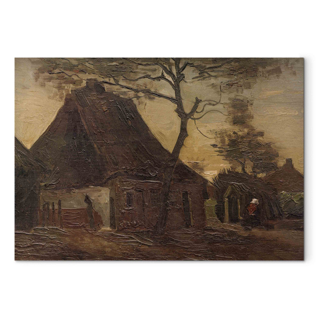 Gleznas reprodukcija - Vincent van Gogh - Boerenhuis, Nuenen