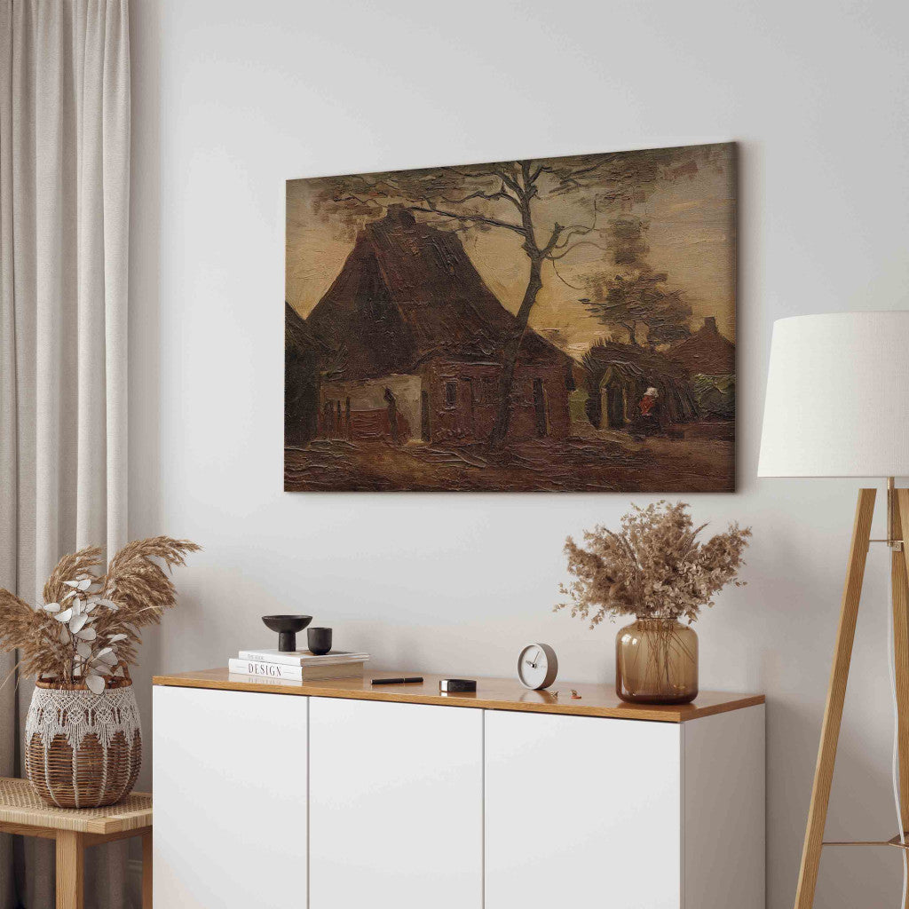 Gleznas reprodukcija - Vincent van Gogh - Boerenhuis, Nuenen