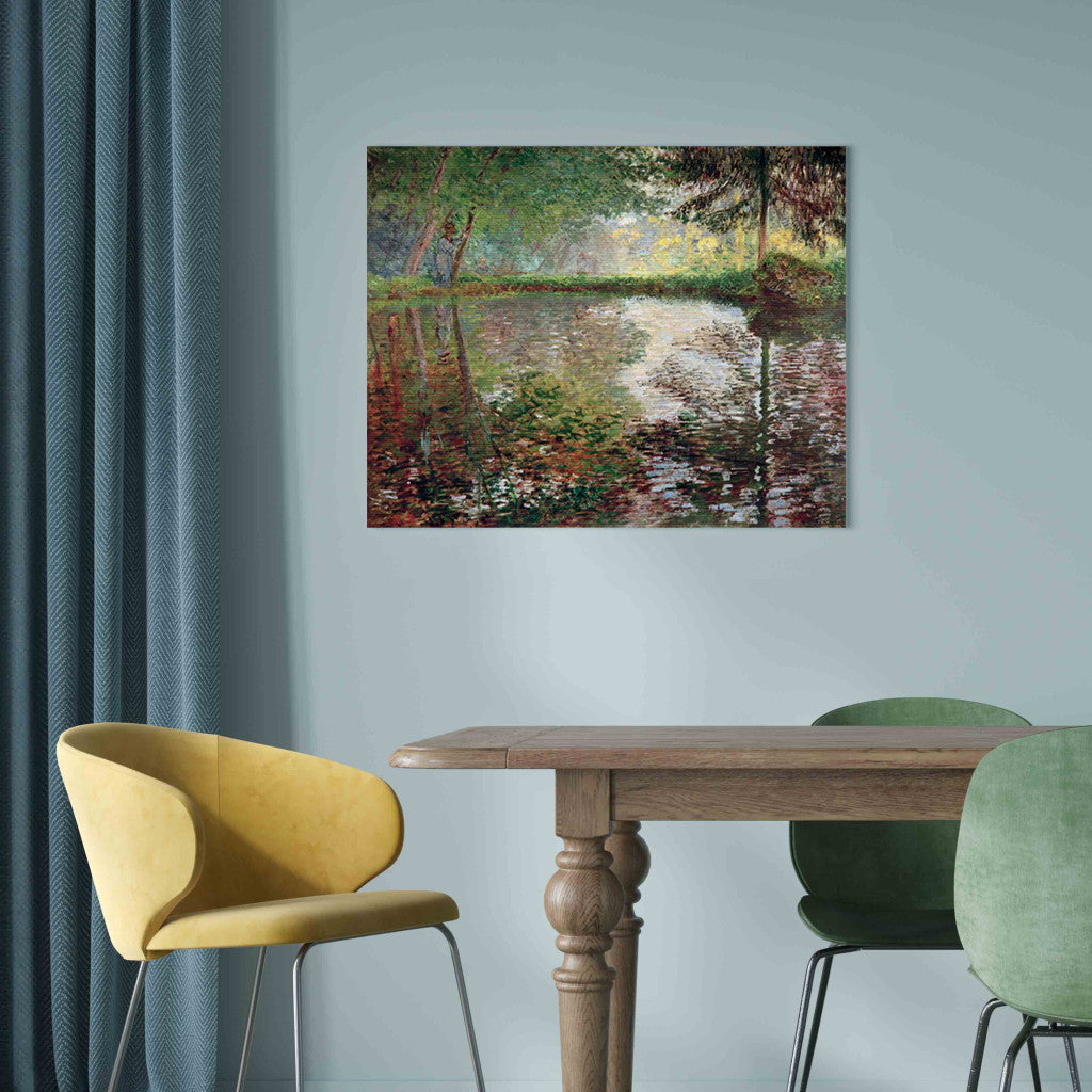 Gleznas reprodukcija - Claude Monet - Pond in Montgeron