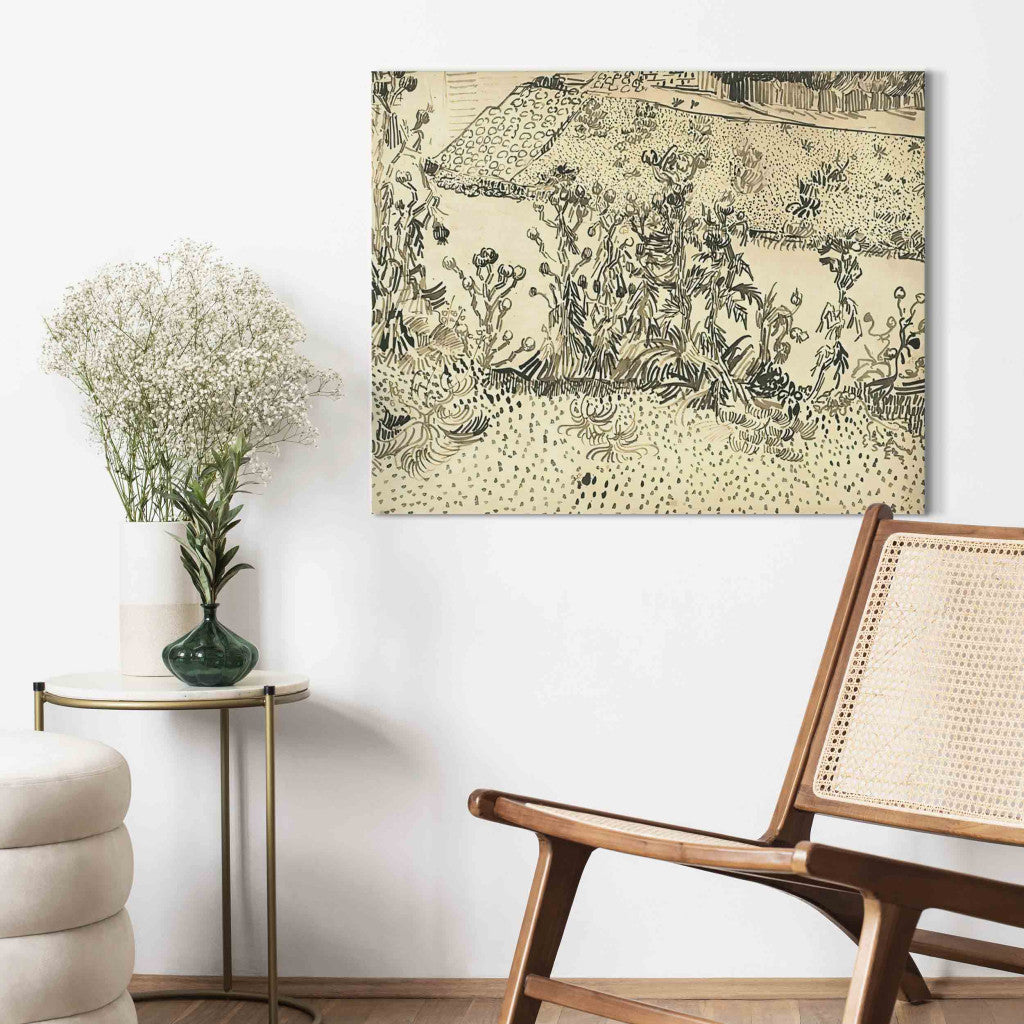 Gleznas reprodukcija - Vincent van Gogh - Thistles Along the Roadside