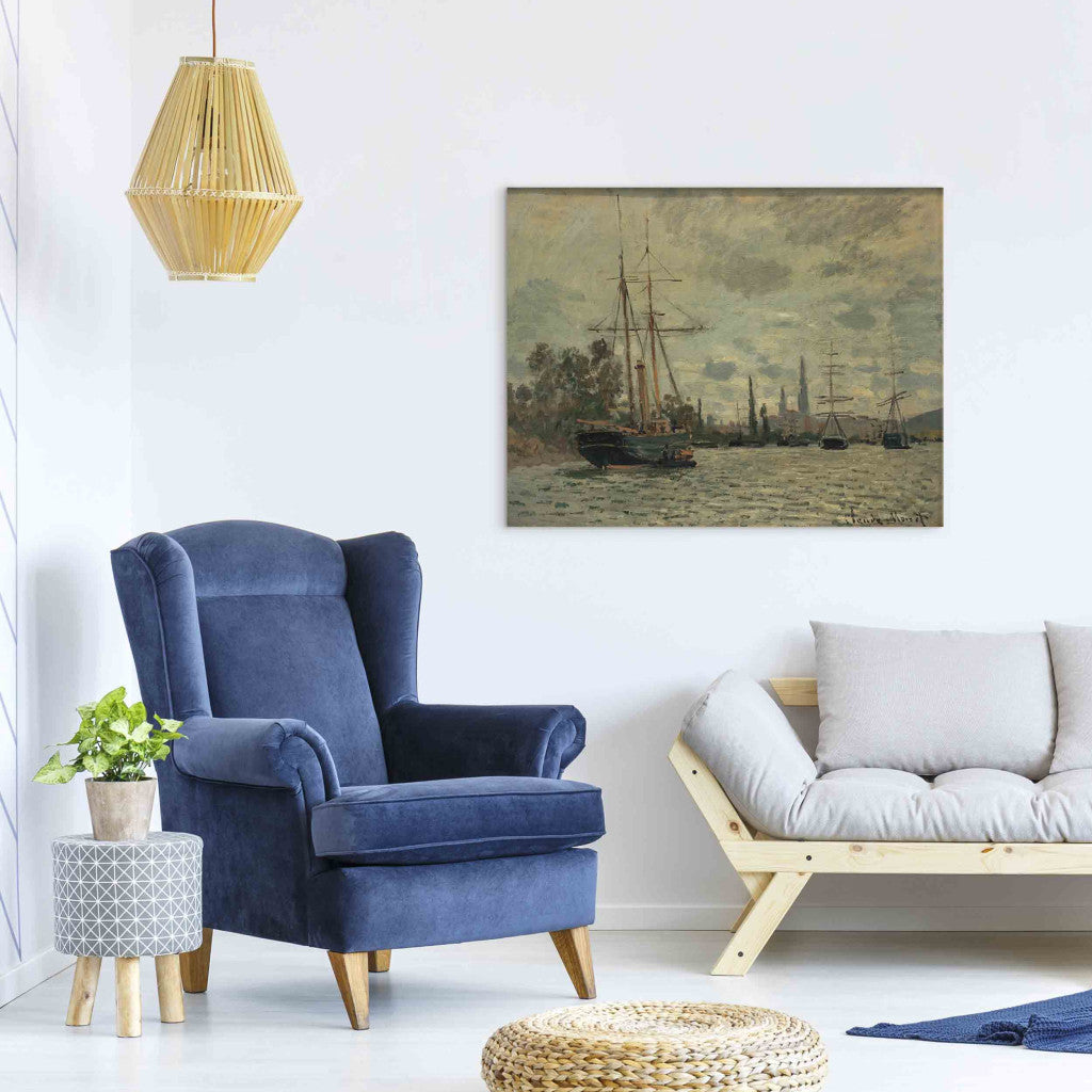 Gleznas reprodukcija - Claude Monet - La Seine a Rouen (The Seine near Rouen)
