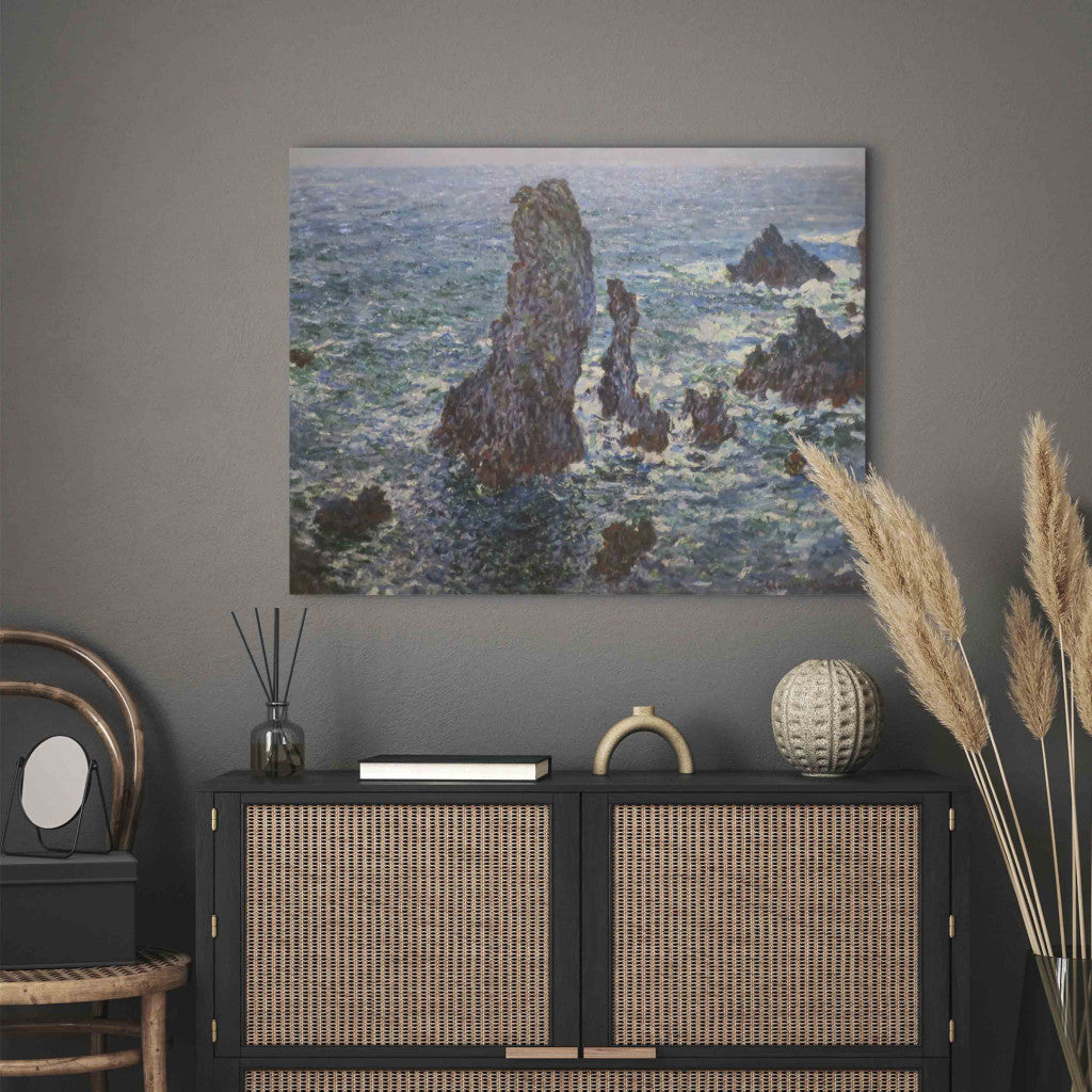 Gleznas reprodukcija - Claude Monet - Rocks at Port -Coton, Rough Sea