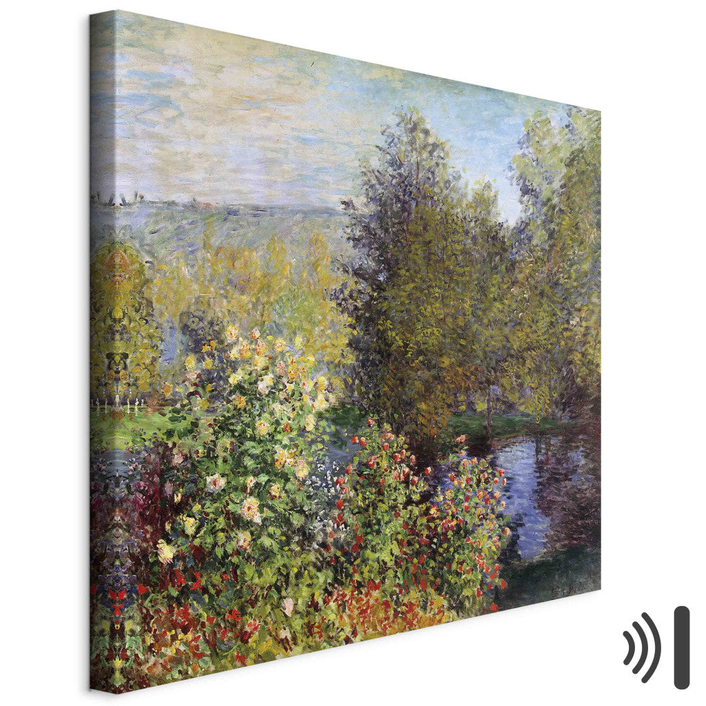 Gleznas reprodukcija - Claude Monet - Coin de jardin a  Montgeron