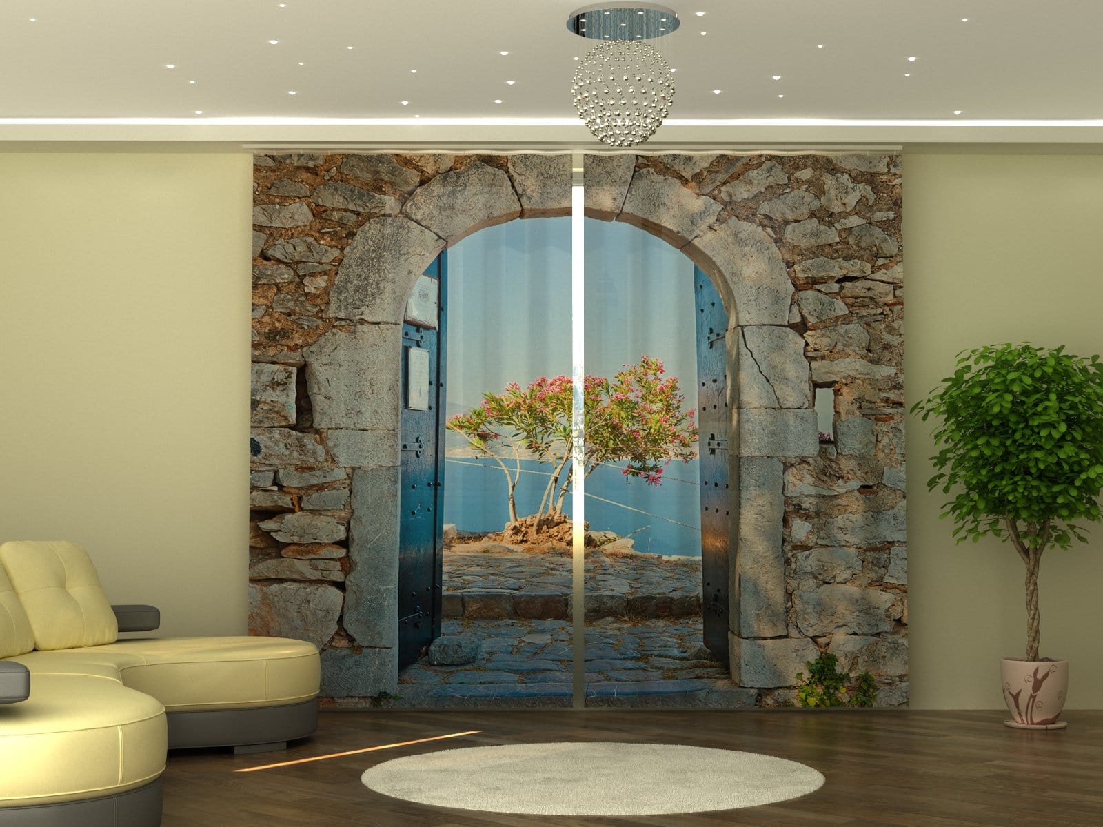 Aizkari Archway to the Sea P290xA245 cm E-interjers.lv