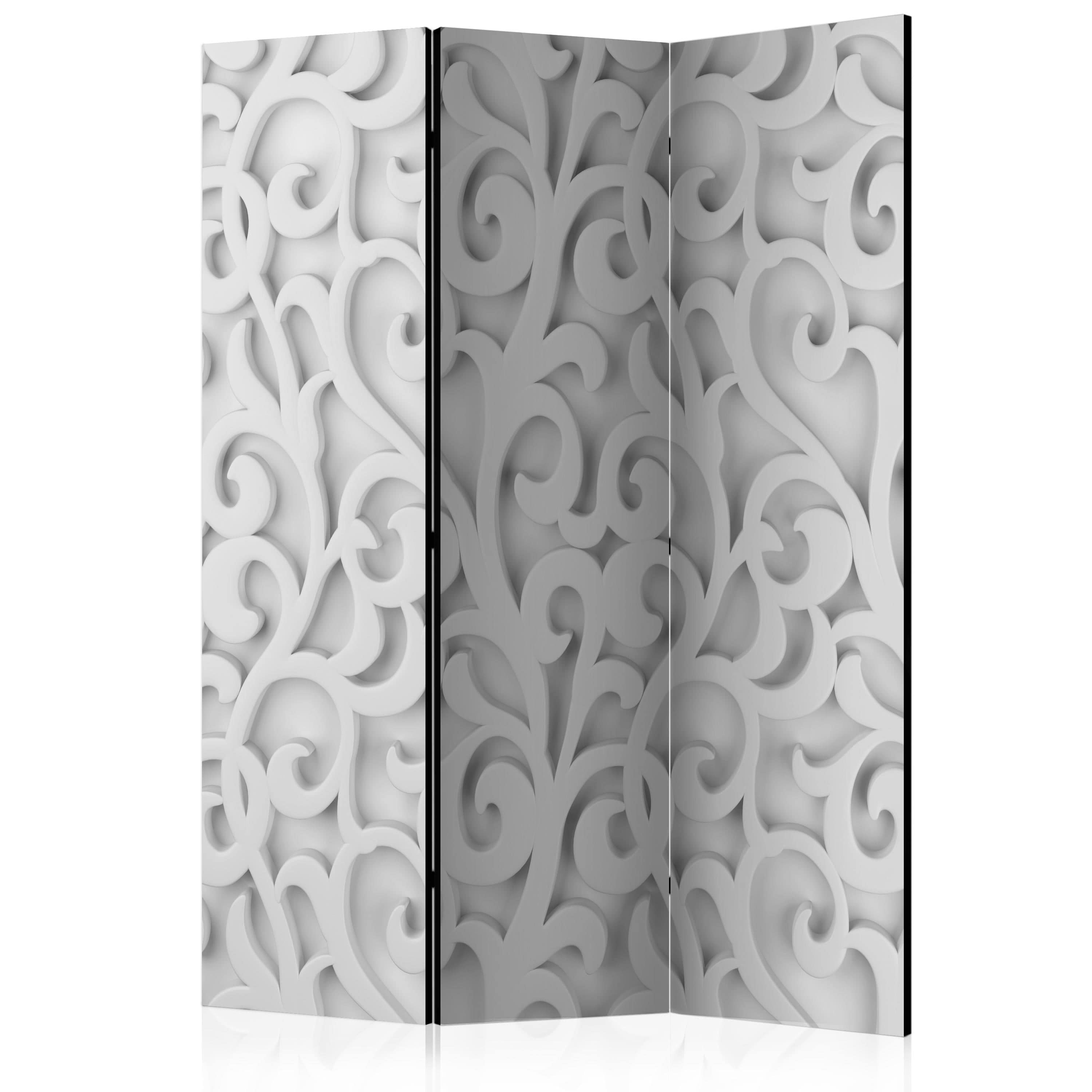 Aizslietnis 3-daļīgs - Balts ornaments (135x172cm) 135x172 cm Home Trends