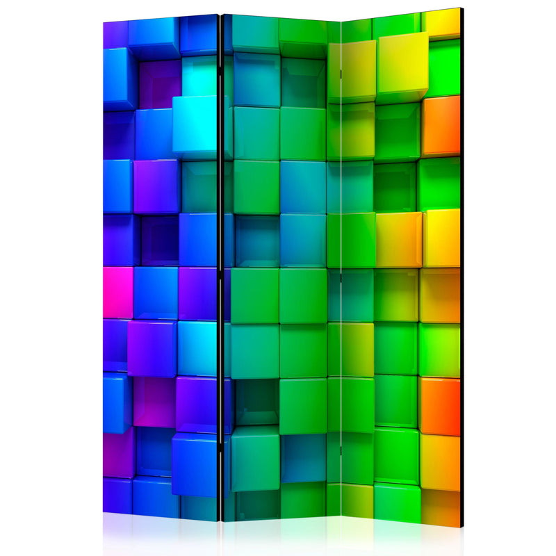 Aizslietnis 3-daļīgs - Krāsaini kubi (135x172cm) 135x172 cm Home Trends