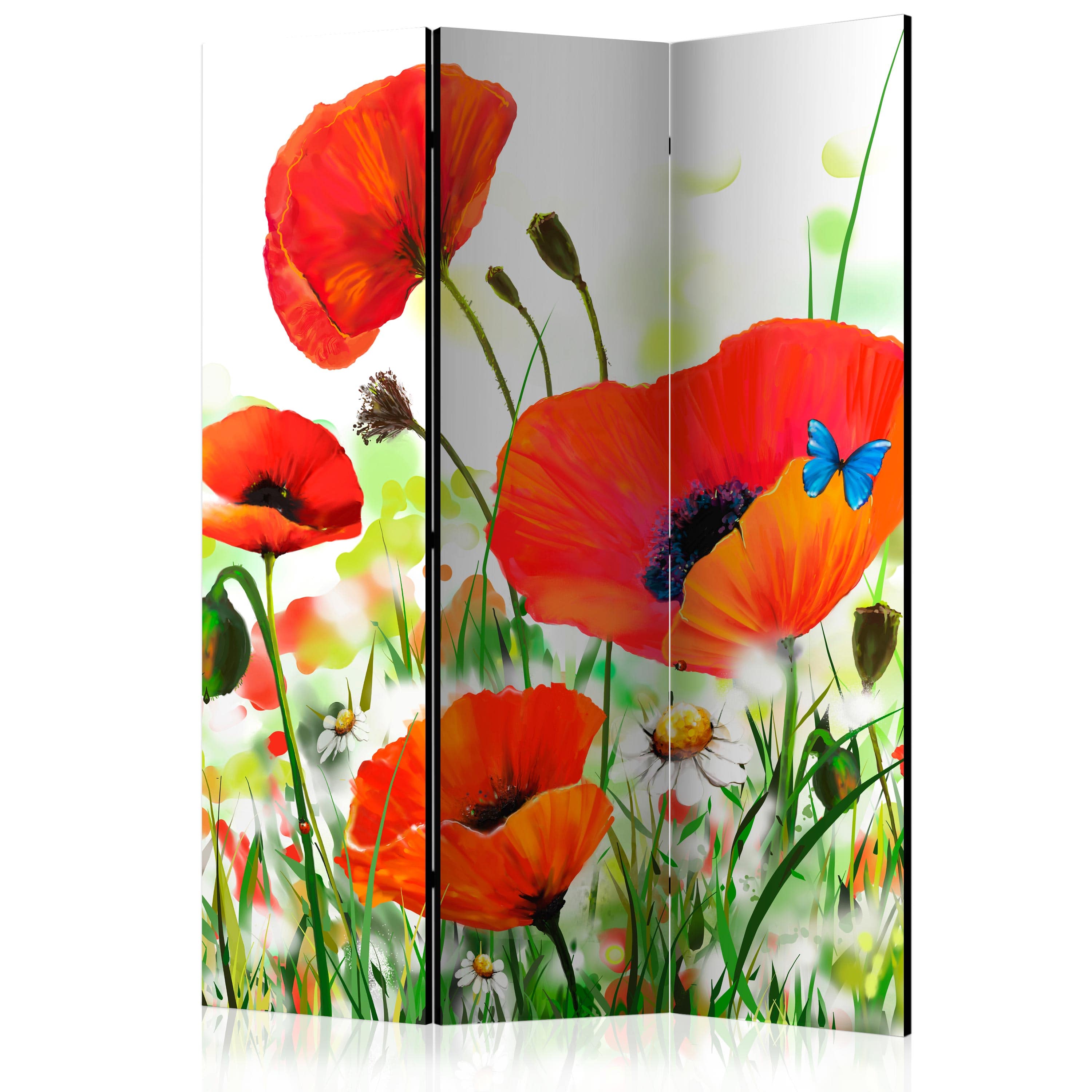 Aizslietnis 3-daļīgs - Lauku magones (135x172cm) 135x172 cm Home Trends