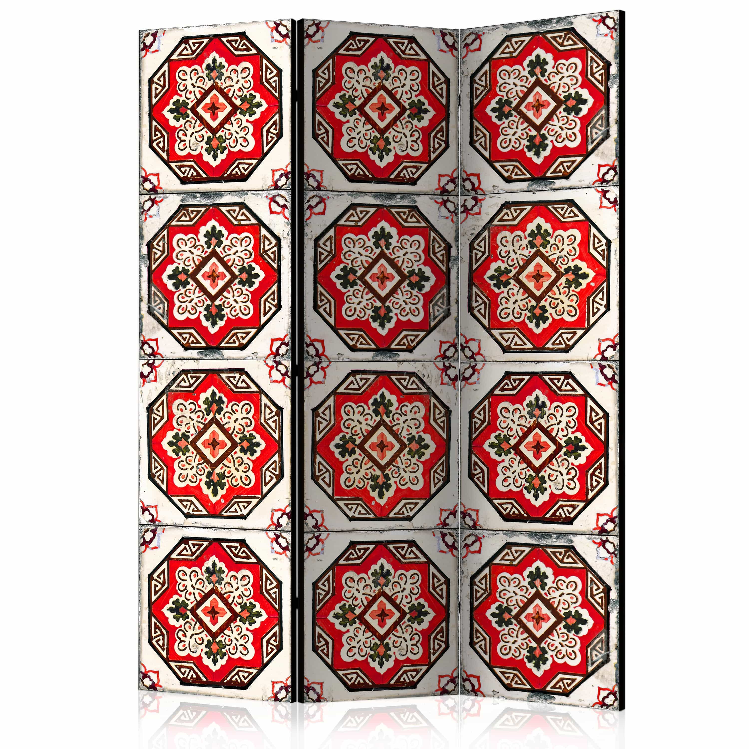 Aizslietnis 3-daļīgs - Sarkanās līnijas deja (135x172cm) 135x172 cm Home Trends