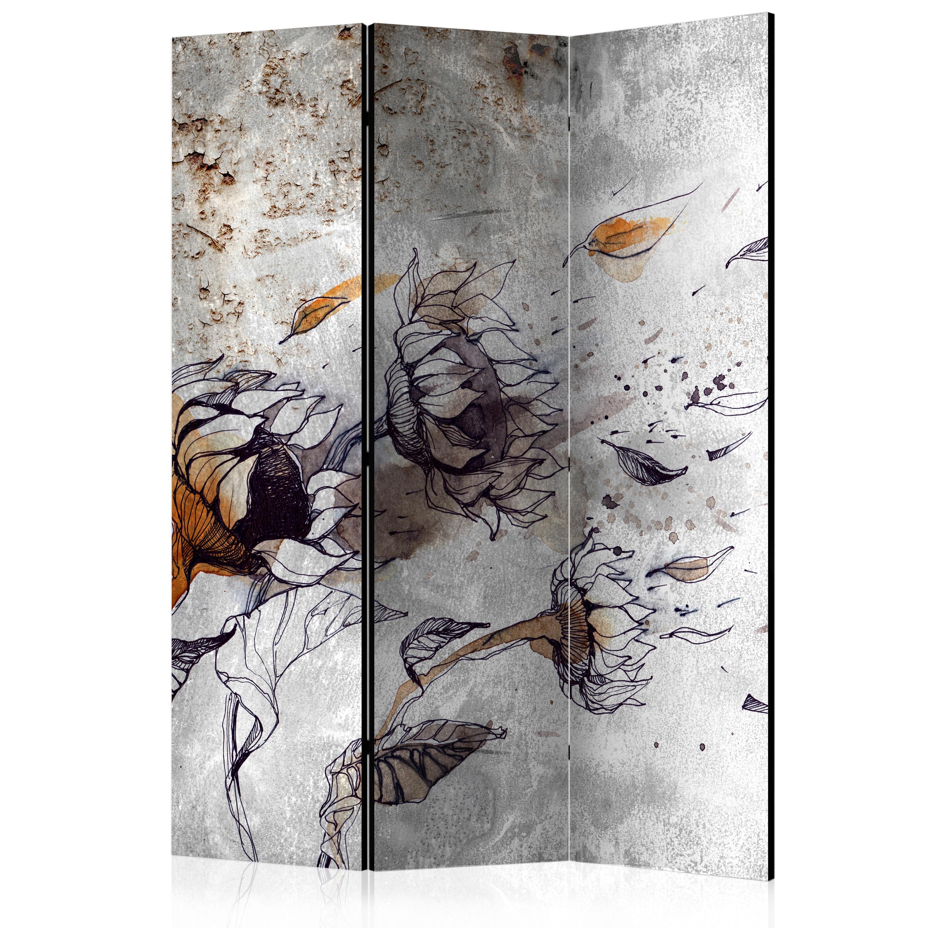 Aizslietnis 3-daļīgs - Saulespuķes un vējš (135x172cm) 135x172 cm Home Trends