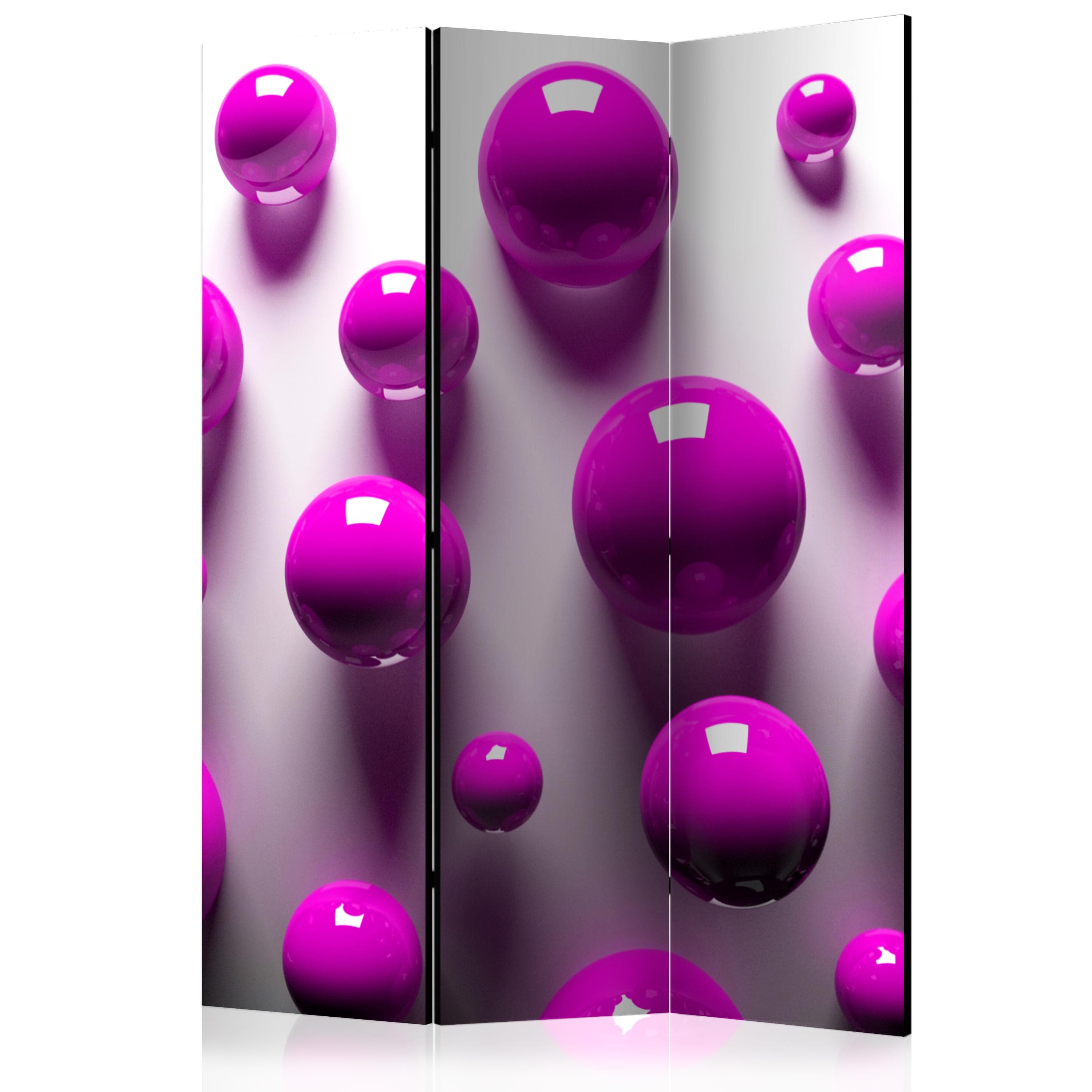 Aizslietnis 3-daļīgs - Violetās bumbiņas (135x172cm) 135x172 cm Home Trends