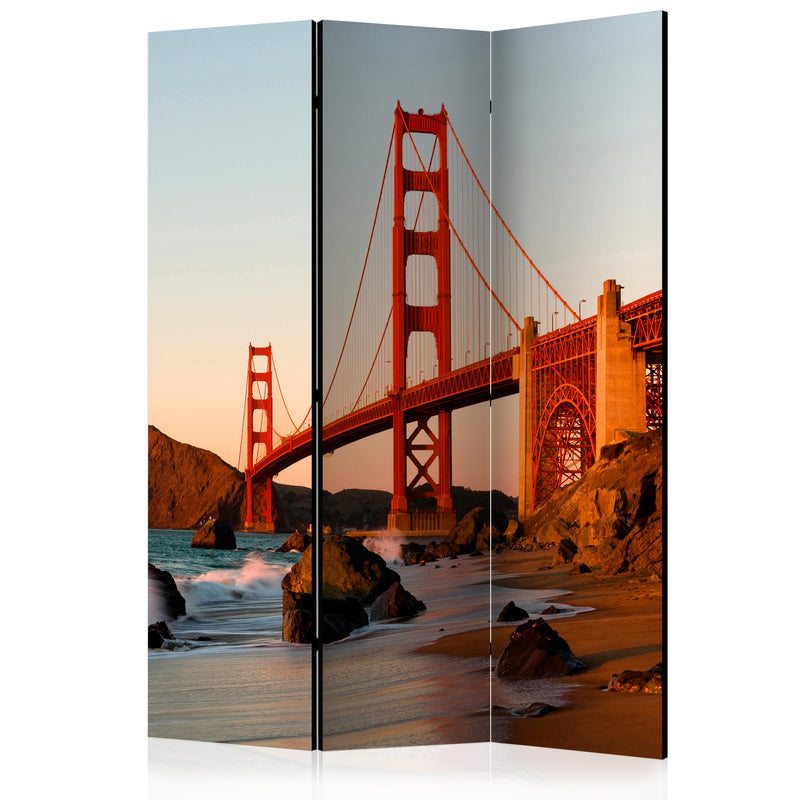 Aizslietnis 3-daļīgs - Zelta vārtu tilts - saulriets, Sanfrancisko (135x172cm) 135x172 cm Home Trends