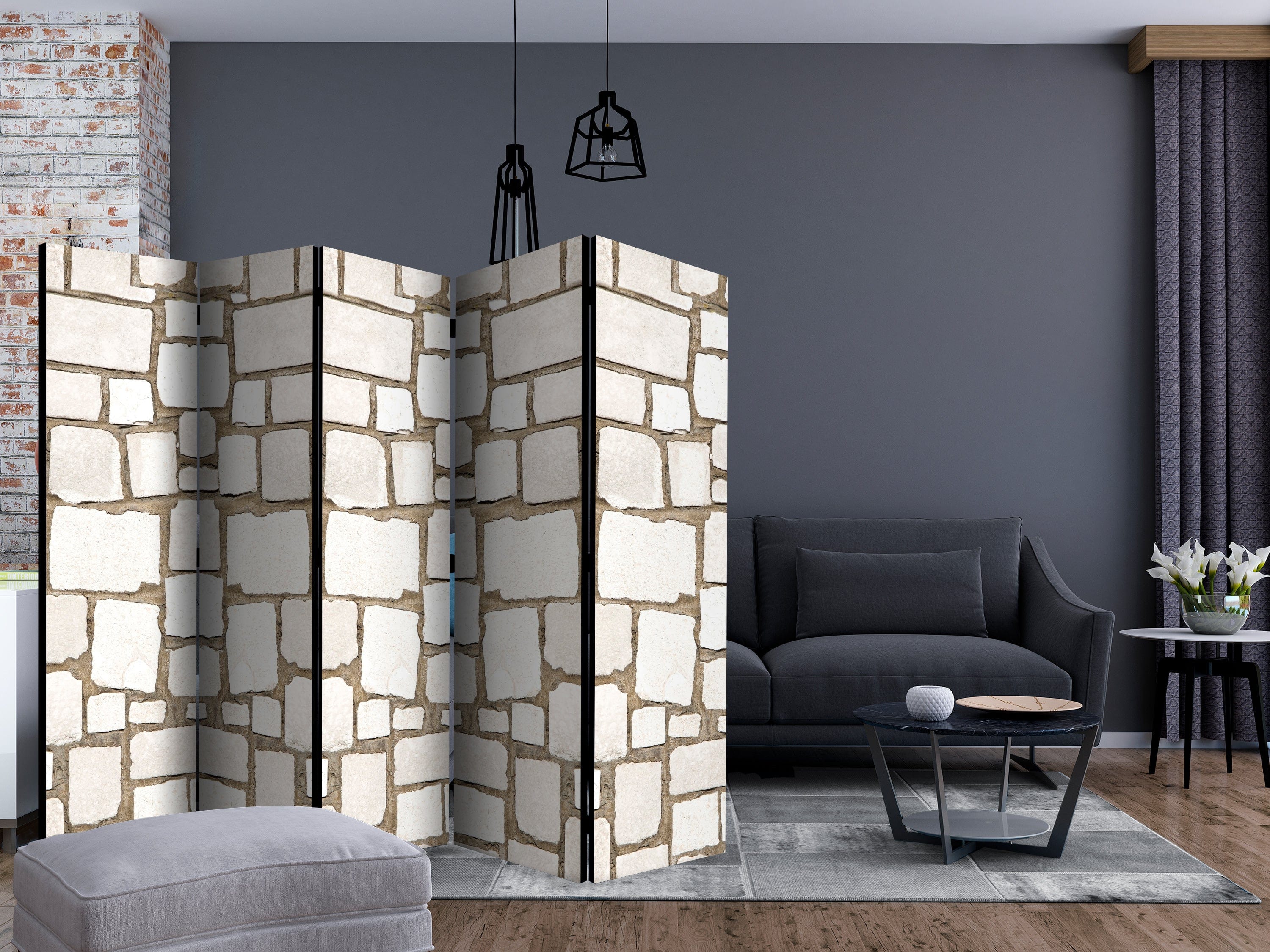 Aizslietnis 5-daļīgs - Akmens noslēpums 2. versija (225x172cm) 225x172 cm Home Trends