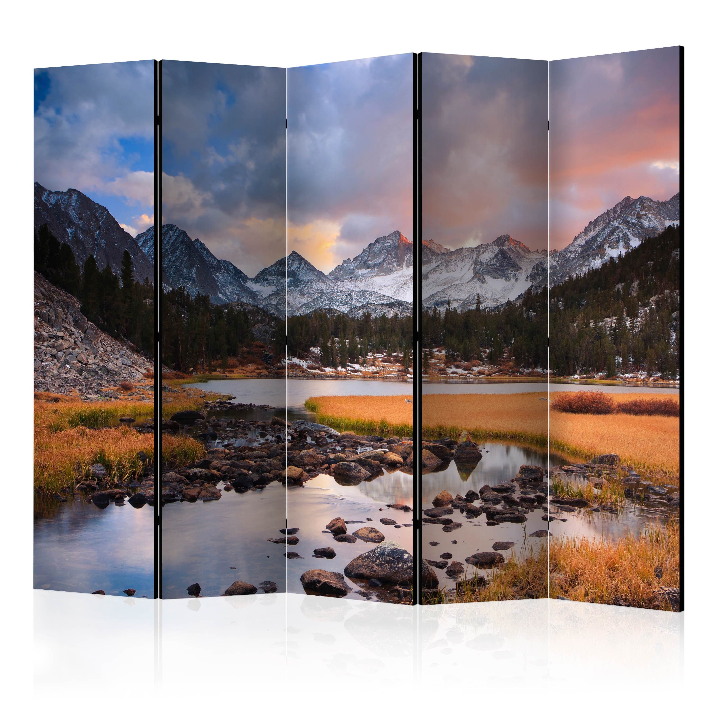 Aizslietnis 5-daļīgs - Apbrīnojamā kalnu ainava (225x172cm) 225x172 cm Home Trends