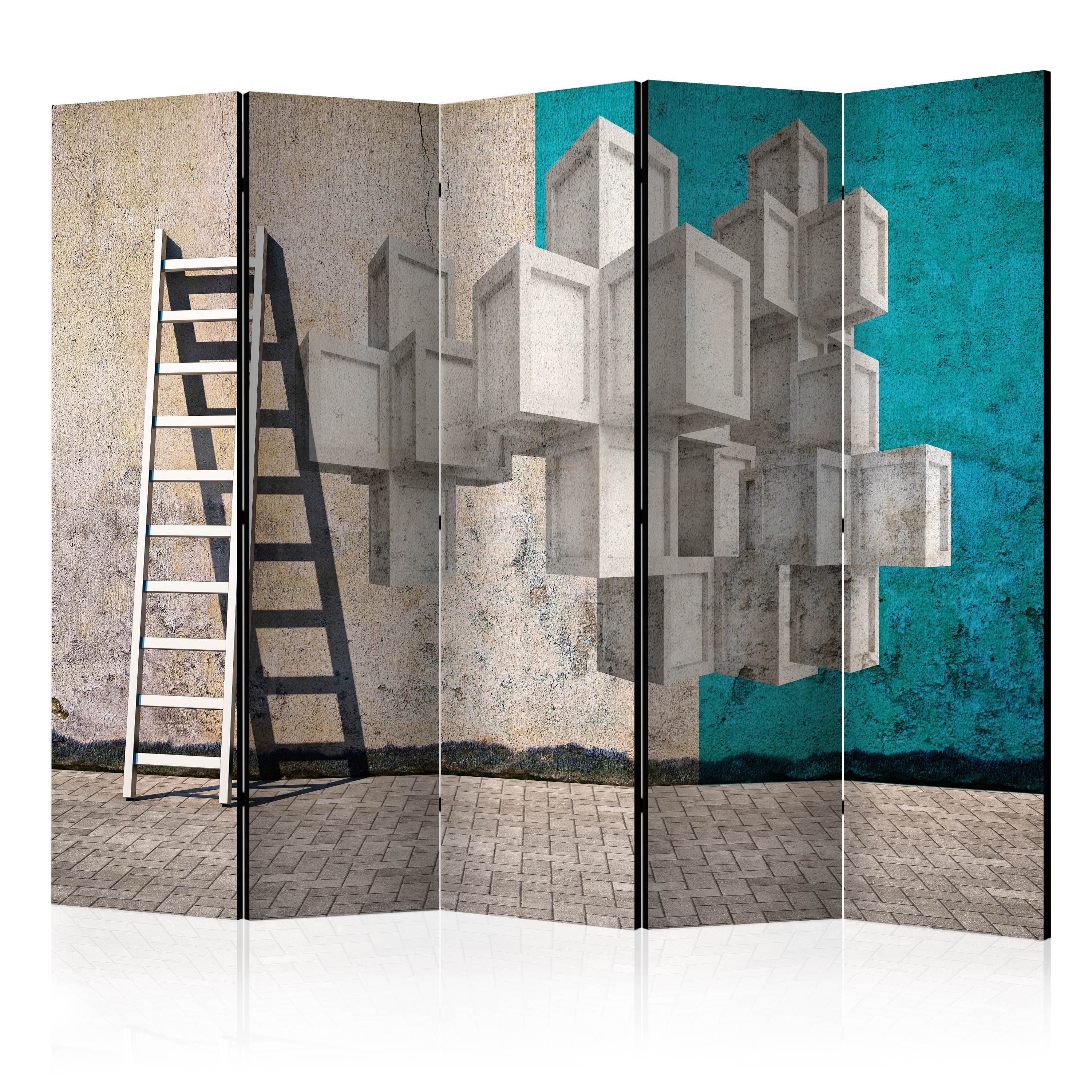 Aizslietnis 5-daļīgs - Betona bloki (225x172cm) 225x172 cm Home Trends