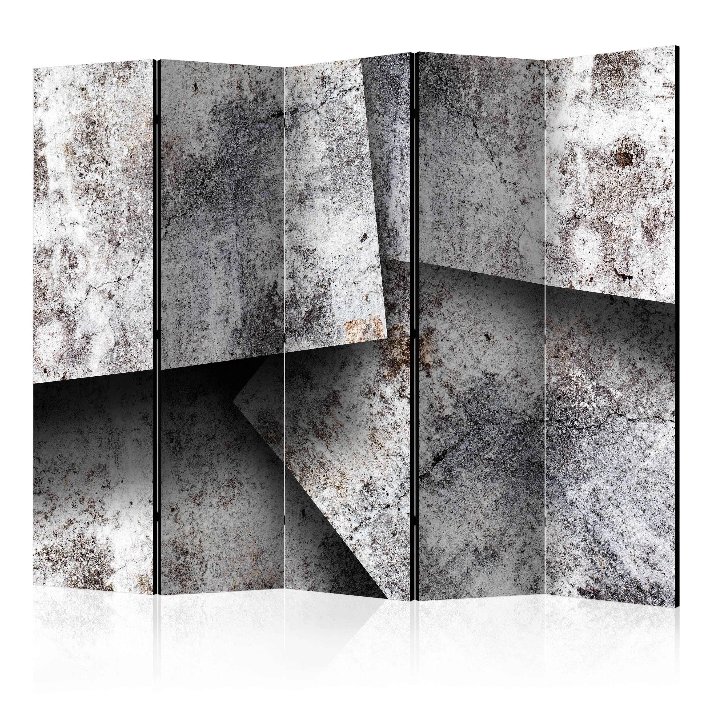 Aizslietnis 5-daļīgs - Betona kartes (225x172cm) 225x172 cm Home Trends