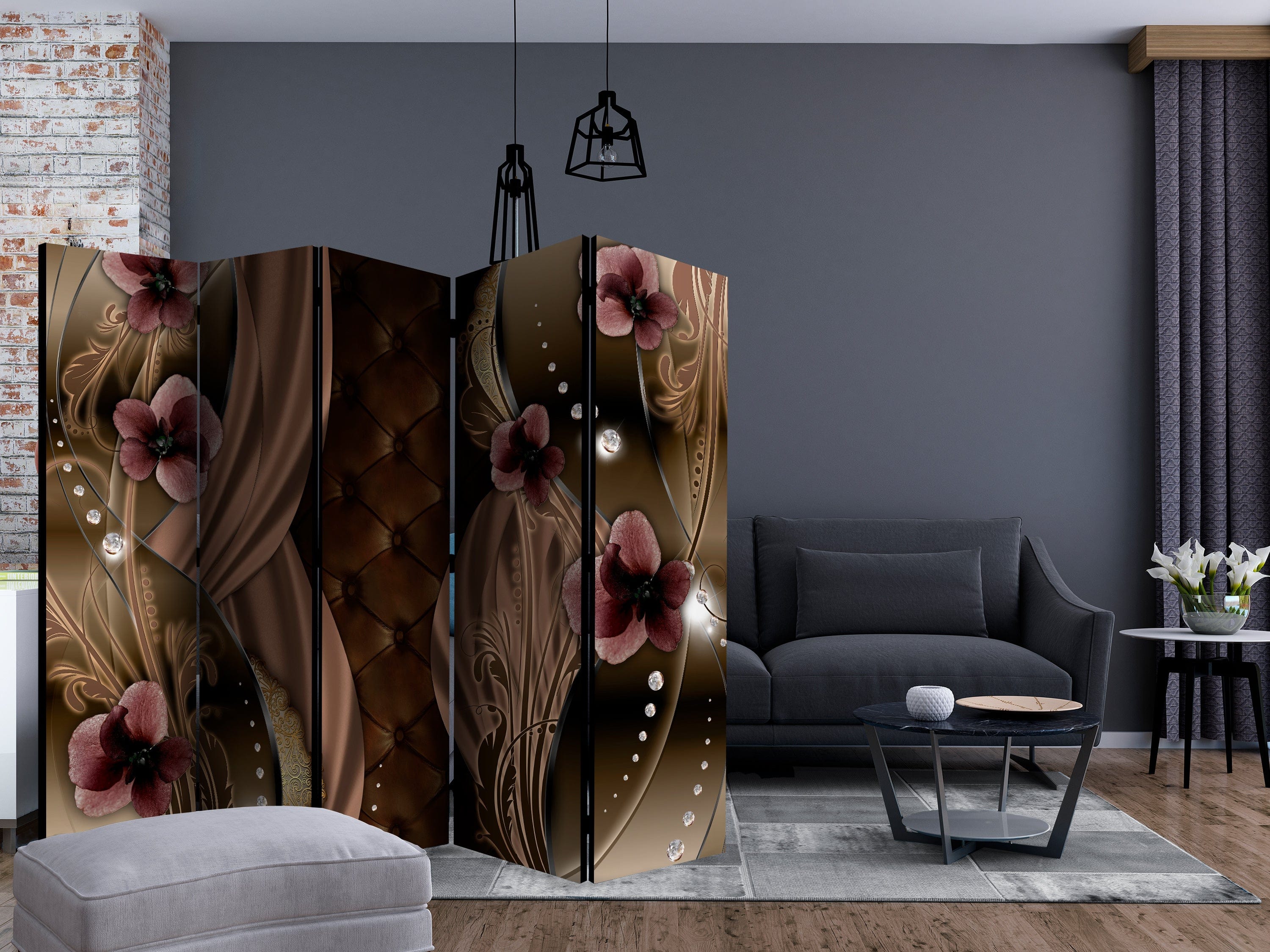 Aizslietnis 5-daļīgs - Burgundijas krāsas (225x172cm) 225x172 cm Home Trends