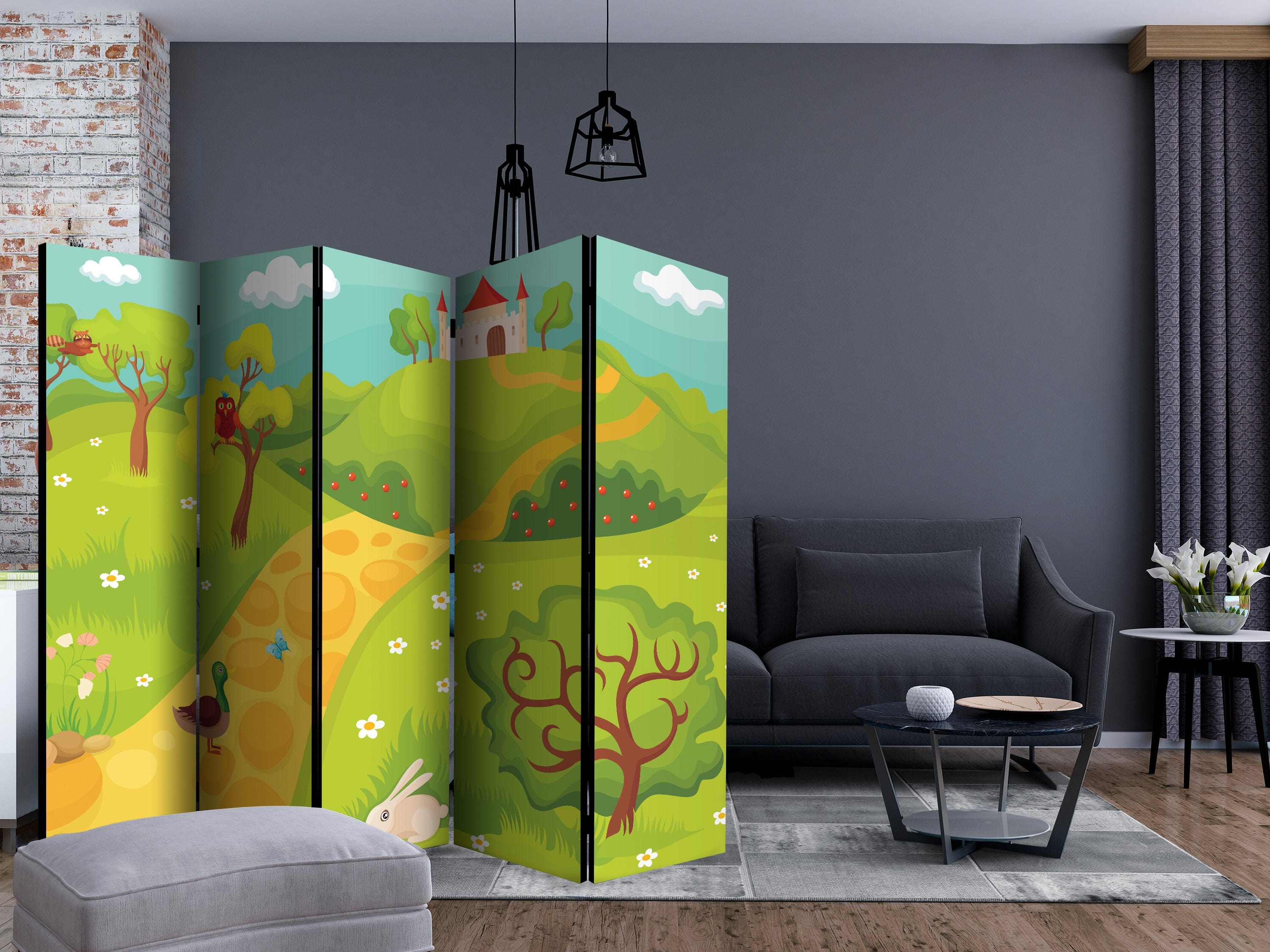 Aizslietnis 5-daļīgs - Ceļš uz burvju pili (225x172cm) 225x172 cm Home Trends