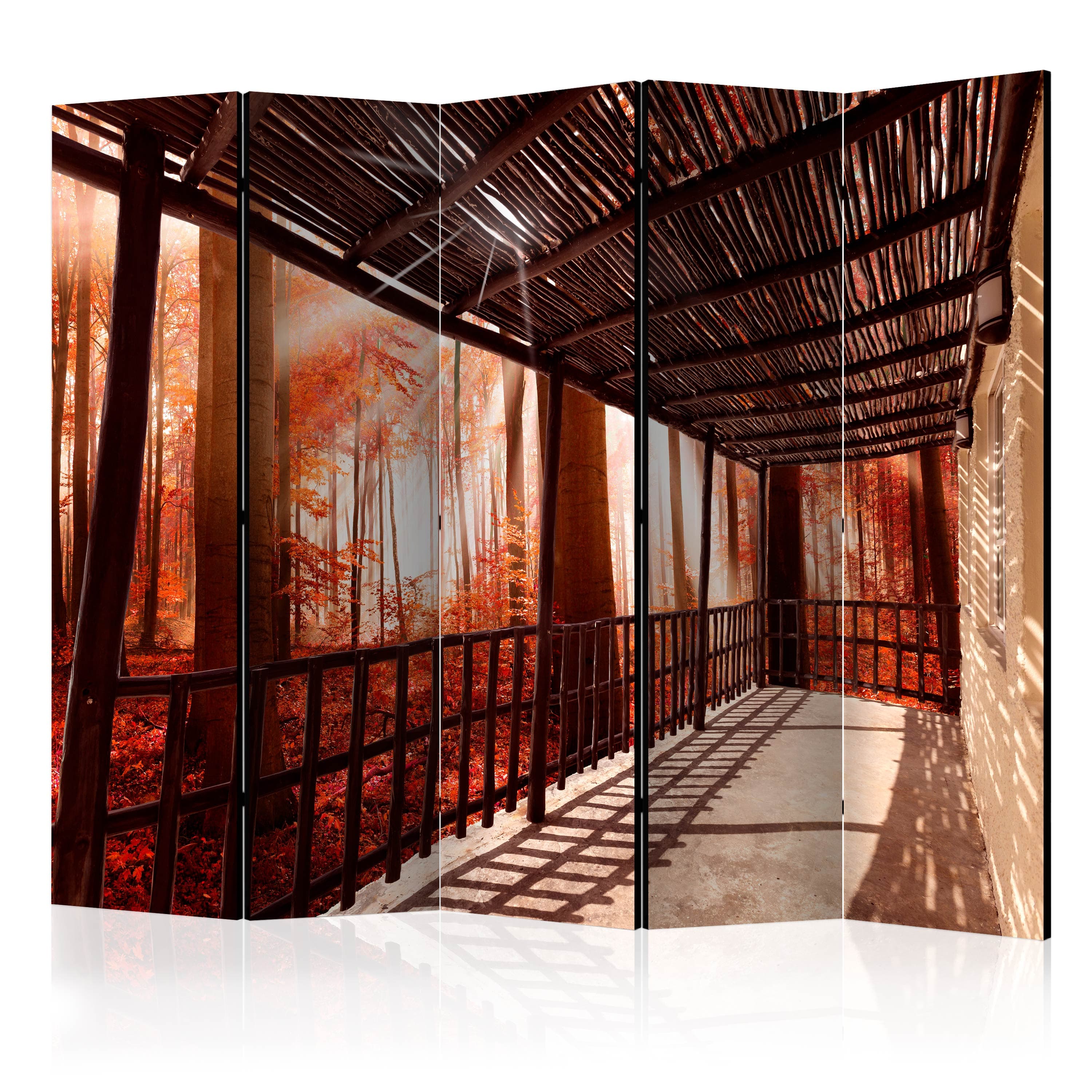 Aizslietnis 5-daļīgs - Daba - Meža terase (225x172cm) 225x172 cm Home Trends