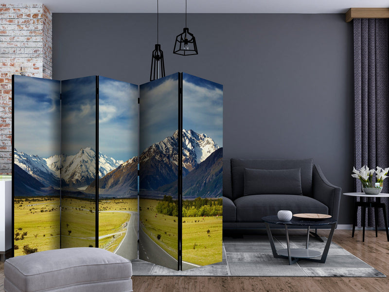 Aizslietnis 5-daļīgs - Dienvidu Alpi, Jaunzēlande (225x172cm) 225x172 cm Home Trends