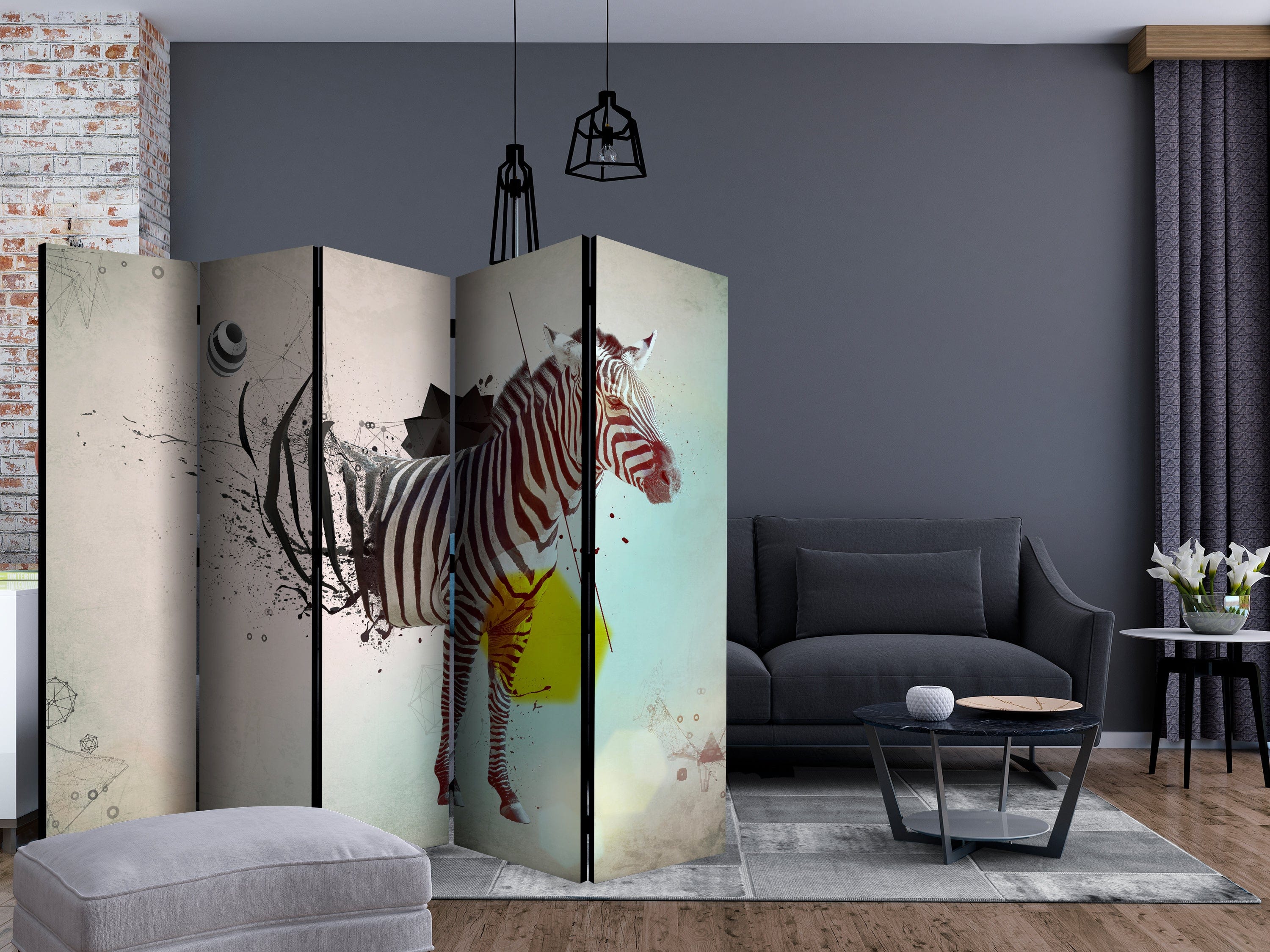 Aizslietnis 5-daļīgs - Disharmonijā ar dabu (225x172cm) 225x172 cm Home Trends
