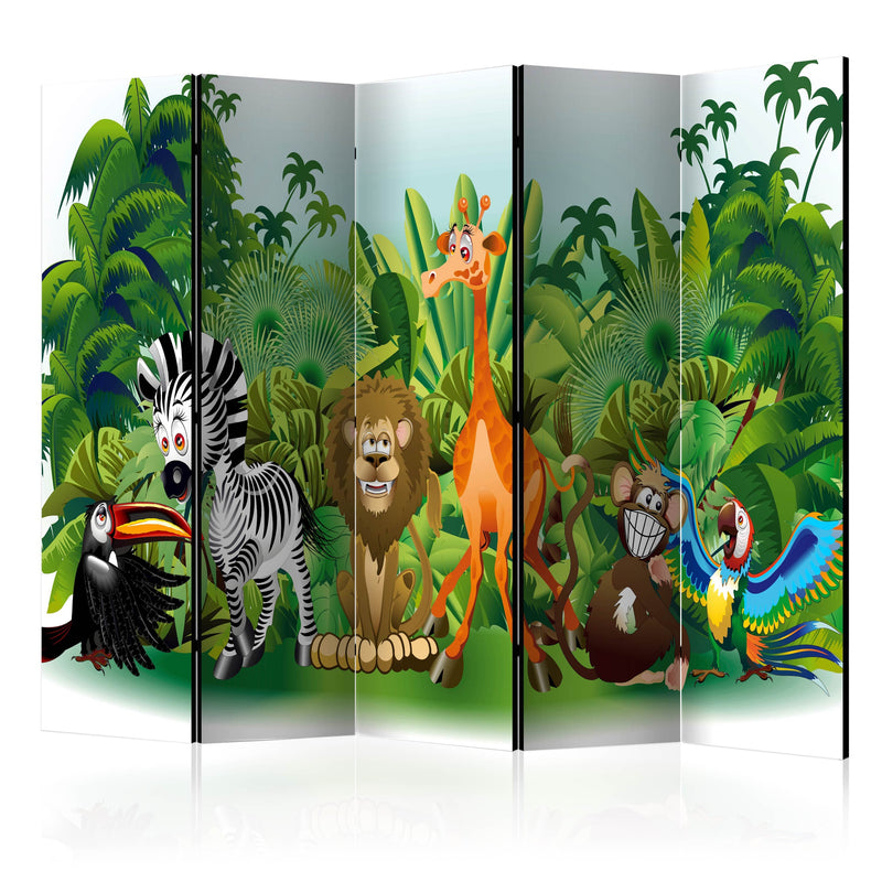 Aizslietnis 5-daļīgs - Džungļu dzīvnieki (225x172cm) 225x172 cm Home Trends