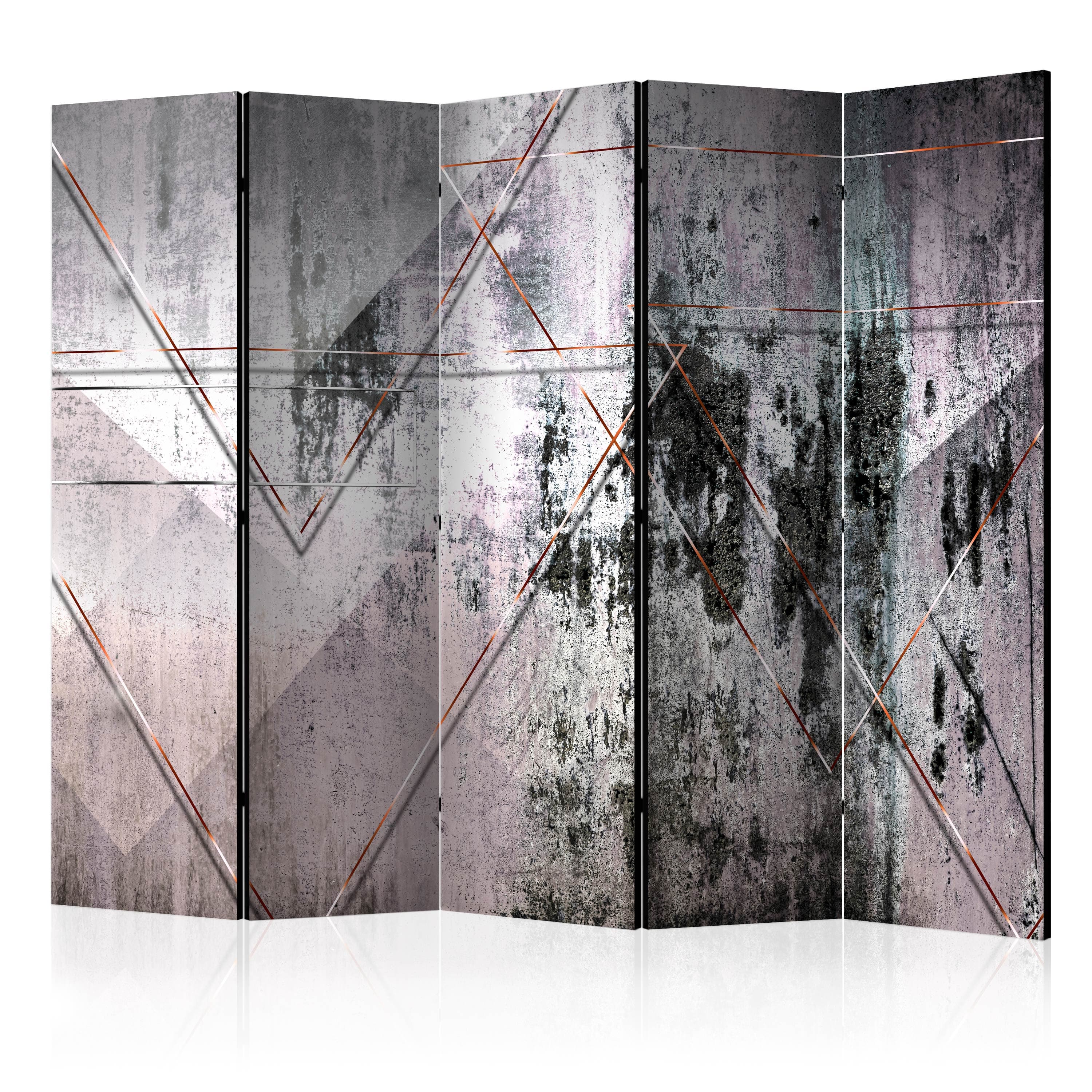 Aizslietnis 5-daļīgs - Ģeometriskā siena (225x172cm) 225x172 cm Home Trends