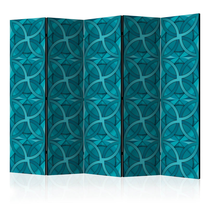 Aizslietnis 5-daļīgs - Ģeometriskais tirkīzs (225x172cm) 225x172 cm Home Trends