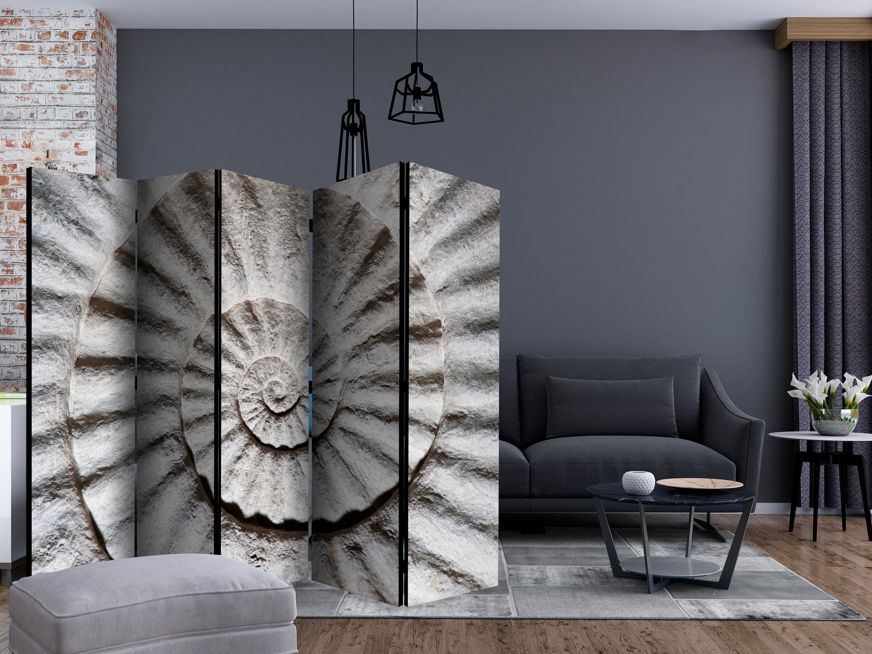 Aizslietnis 5-daļīgs - Gliemežvāks (225x172cm) 225x172 cm Home Trends