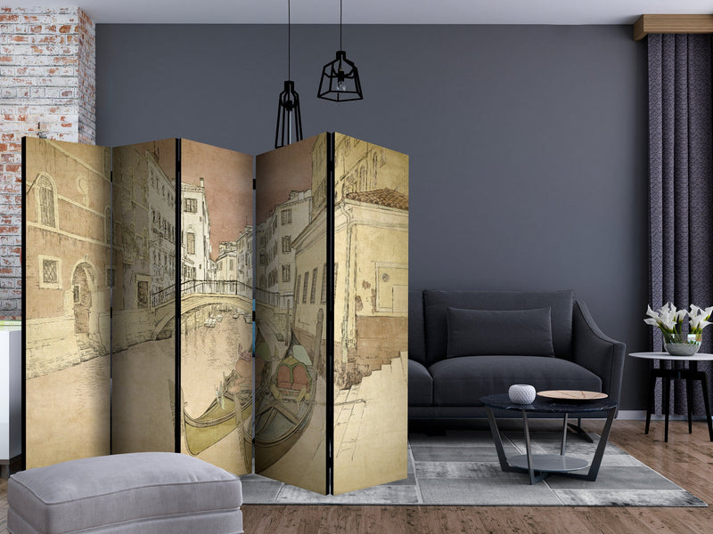 Aizslietnis 5-daļīgs - Gondolas Venēcijā (225x172cm) 225x172 cm Home Trends