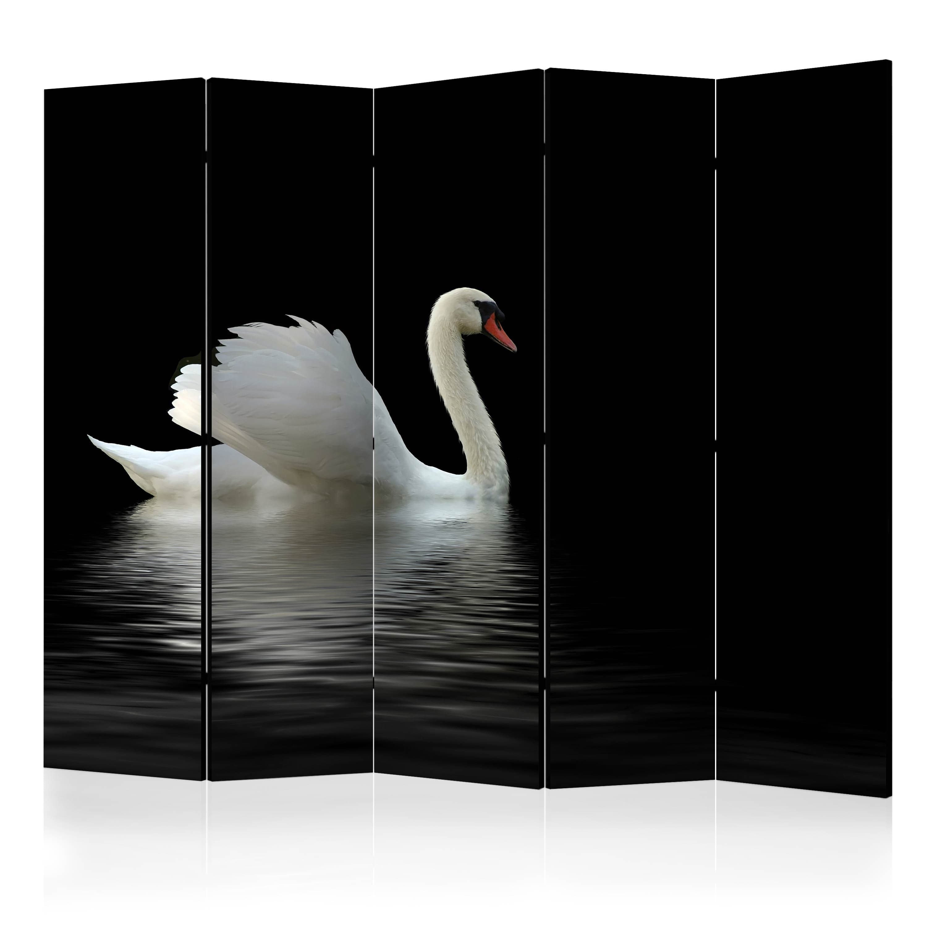 Aizslietnis 5-daļīgs - Gulbis (melnbalts) (225x172cm) 225x172 cm Home Trends