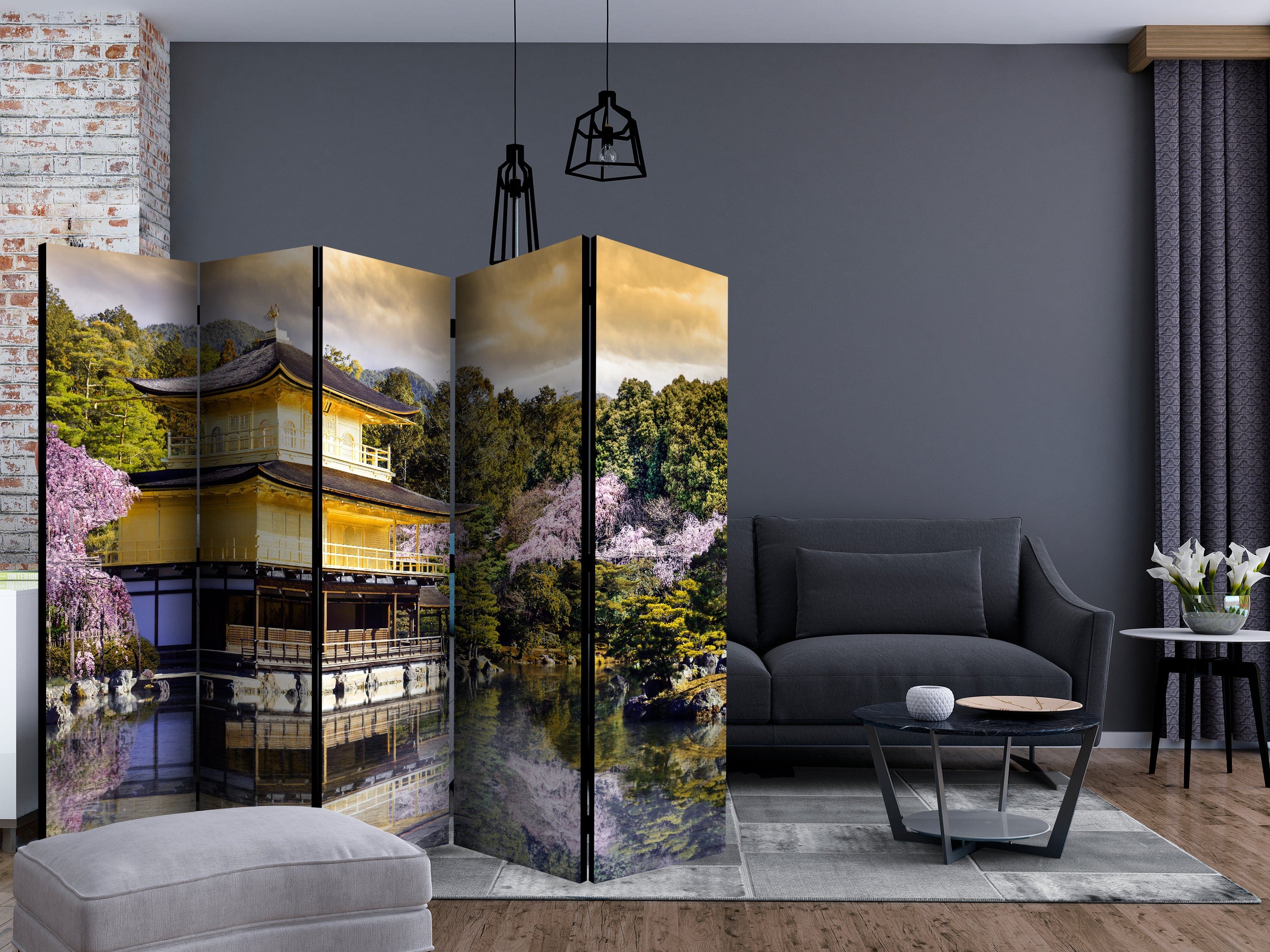 Aizslietnis 5-daļīgs - Japānas ainava (225x172cm) 225x172 cm Home Trends
