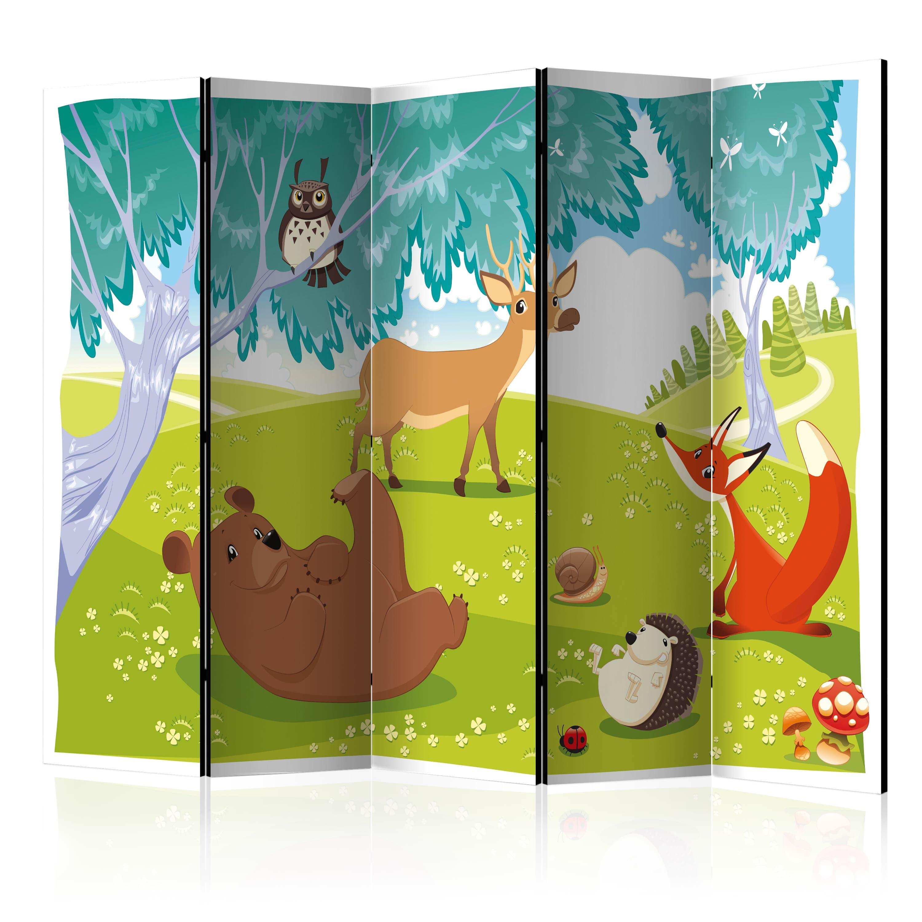 Aizslietnis 5-daļīgs - Jautrie dzīvnieki (225x172cm) 225x172 cm Home Trends