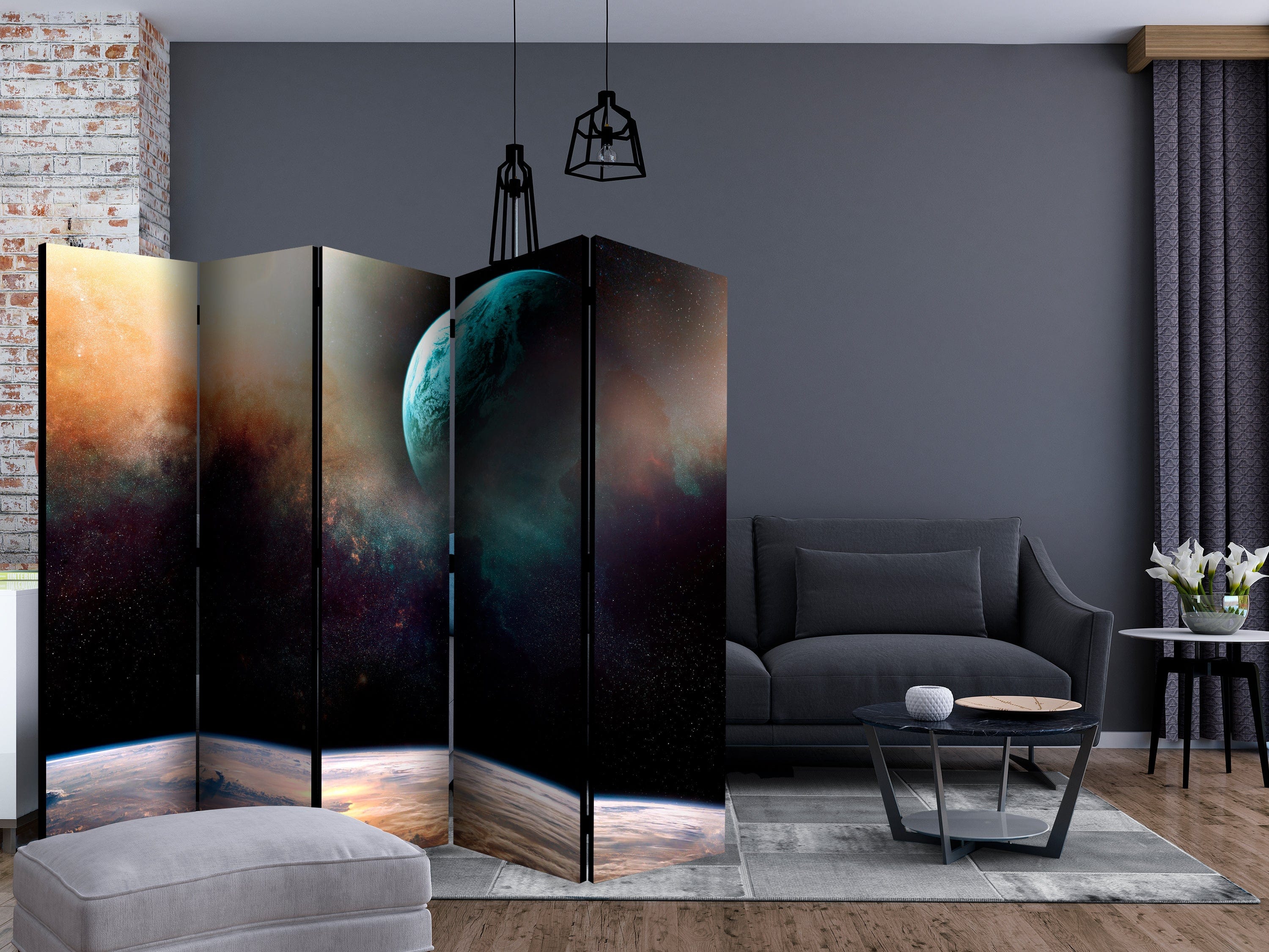 Aizslietnis 5-daļīgs - Kā uz citas planētas (225x172cm) 225x172 cm Home Trends