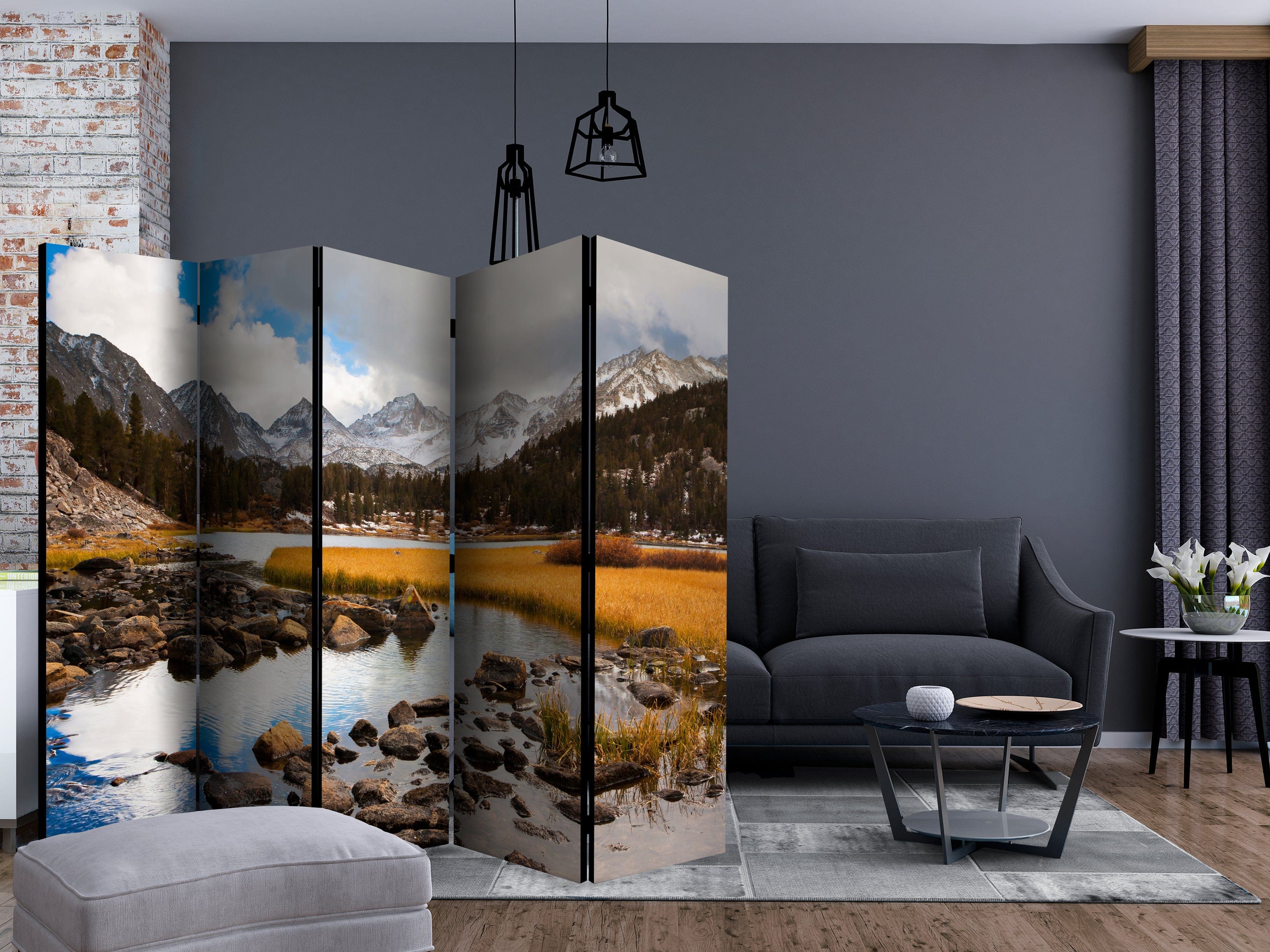 Aizslietnis 5-daļīgs - Kalnu straume (225x172cm) 225x172 cm Home Trends