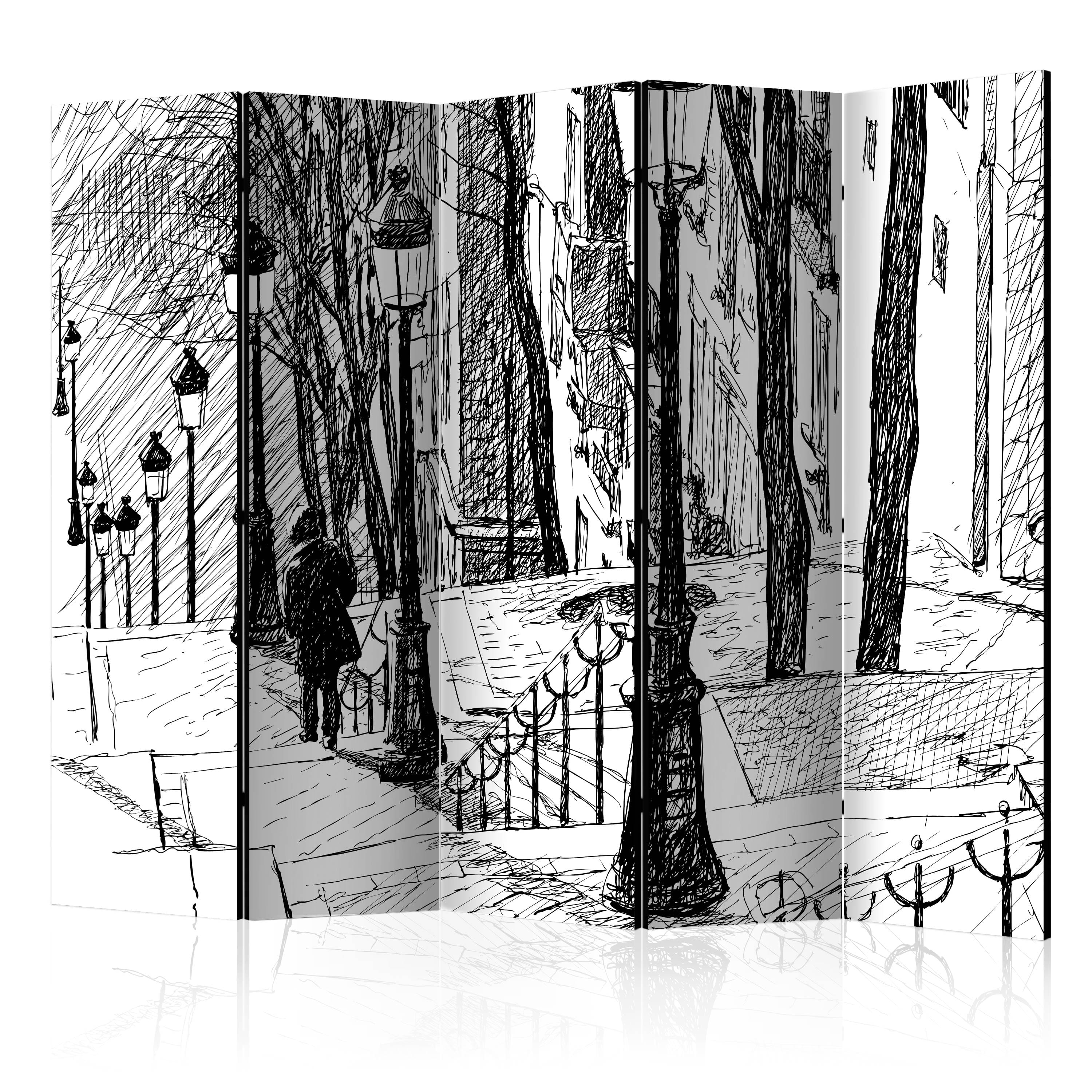 Aizslietnis 5-daļīgs - Kāpnes - Monmartrs (225x172cm) 225x172 cm Home Trends