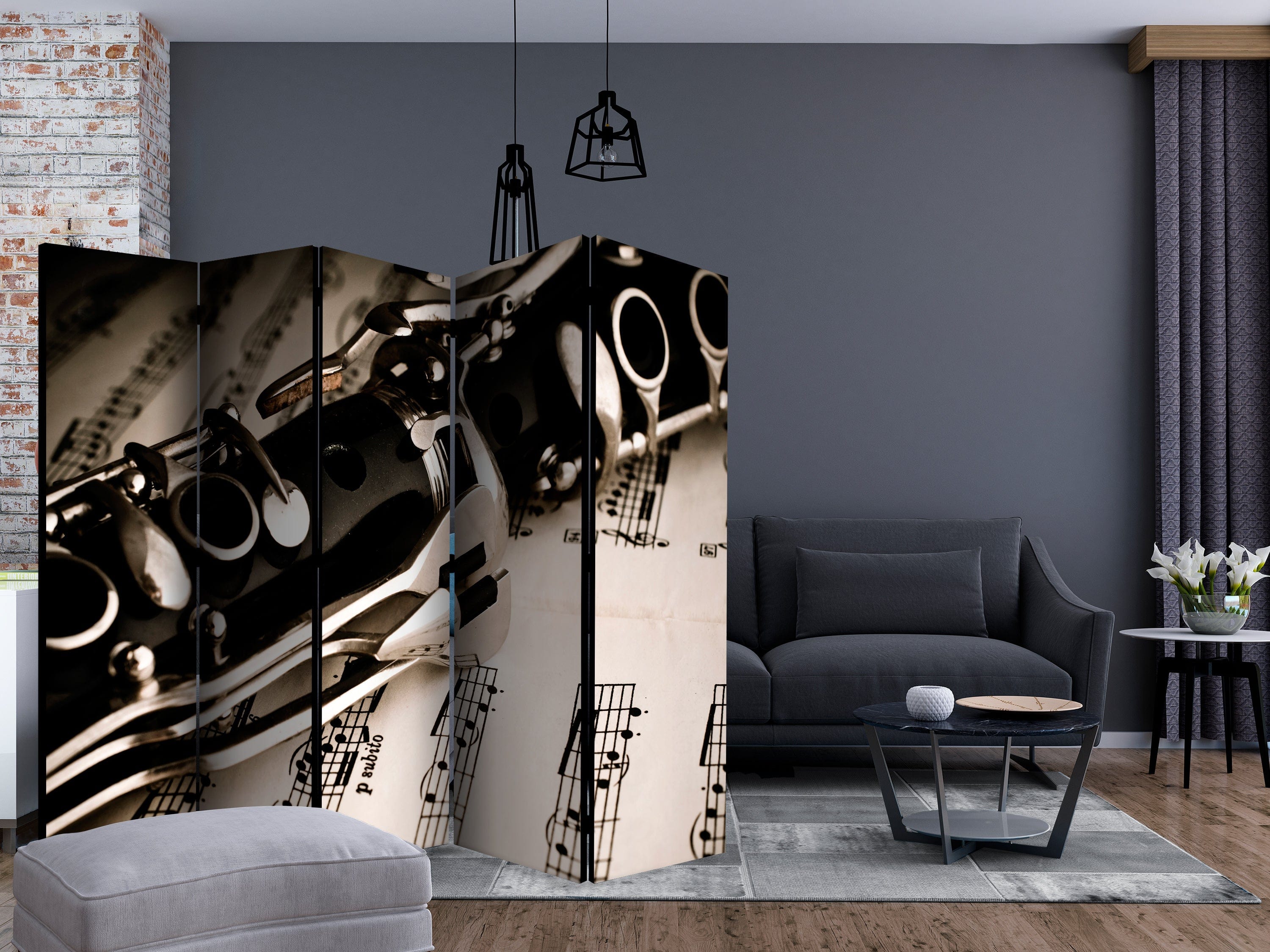 Aizslietnis 5-daļīgs - Klarnete un notis (225x172cm) 225x172 cm Home Trends