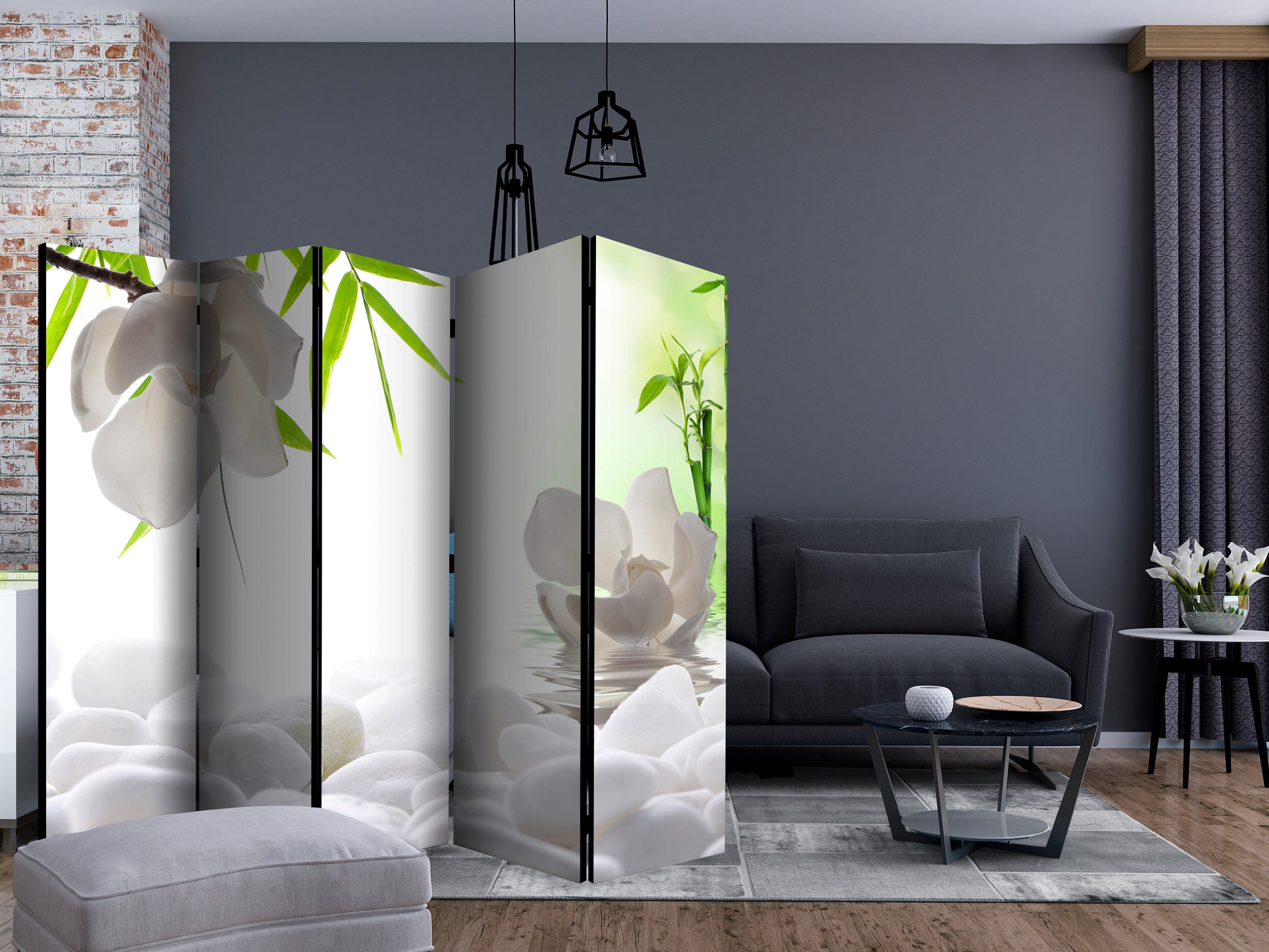 Aizslietnis 5-daļīgs - Klusuma ezers 3 (225x172cm) 225x172 cm Home Trends