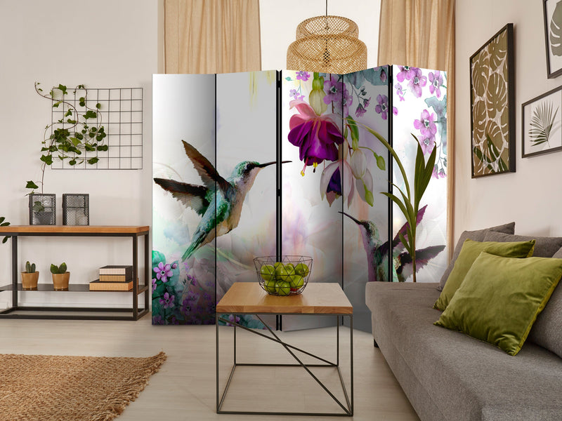 Aizslietnis 5-daļīgs - Kolibri un ziedi (225x172cm) 225x172 cm Home Trends