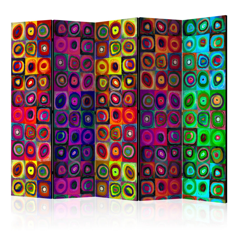Aizslietnis 5-daļīgs - Krāsaina abstraktā māksla (225x172cm) 225x172 cm Home Trends