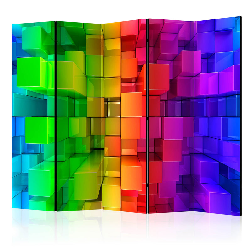 Aizslietnis 5-daļīgs - Krāsains puzle (225x172cm) 225x172 cm Home Trends