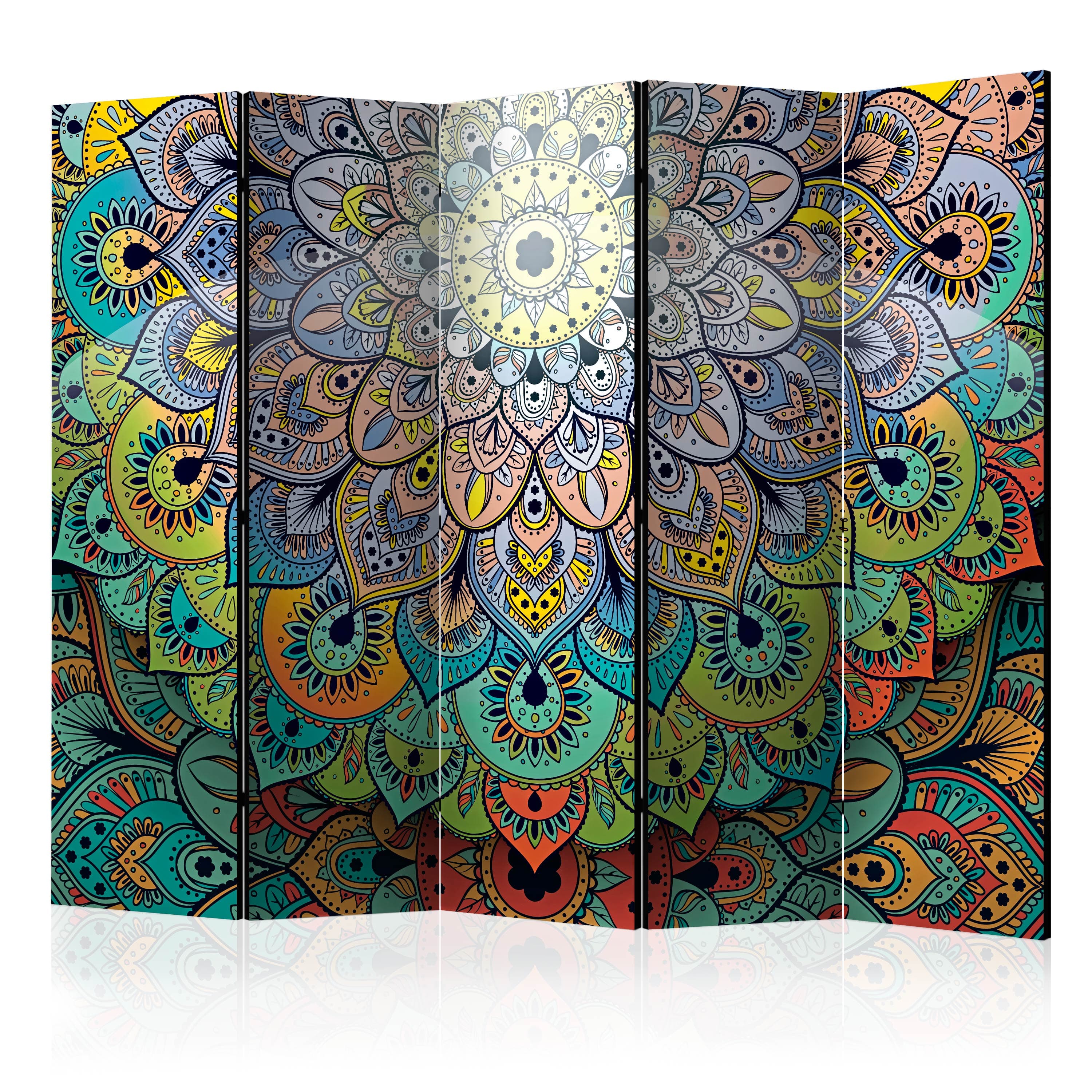Aizslietnis 5-daļīgs - Krāsains vitrāžas stikls (225x172cm) 225x172 cm Home Trends