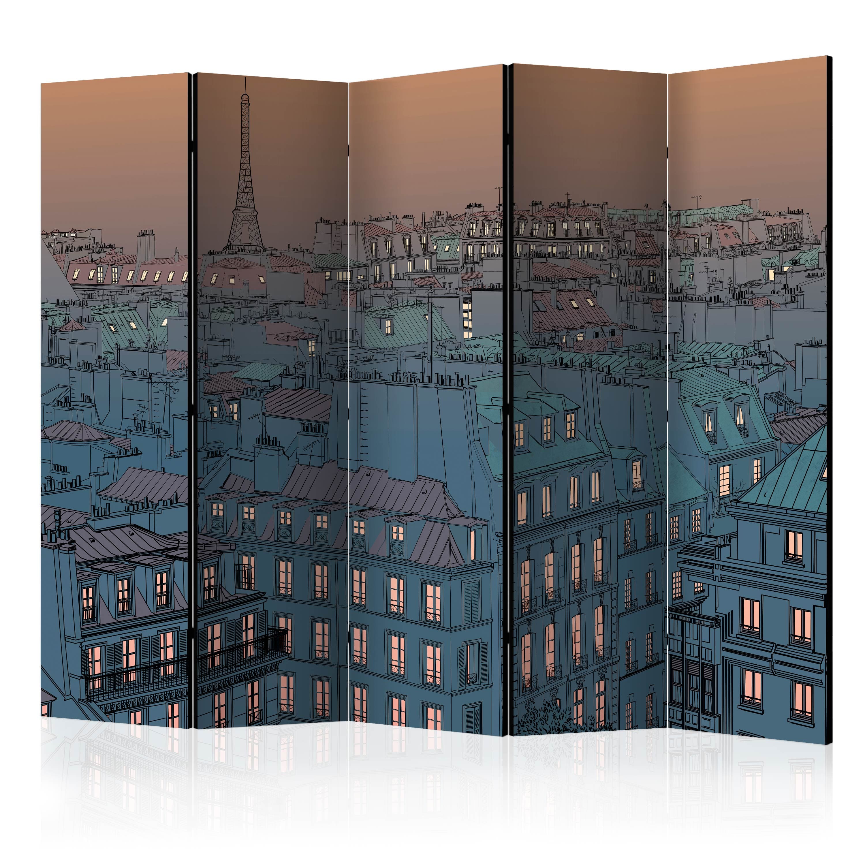 Aizslietnis 5-daļīgs - Labs vakars, Parīze! (225x172cm) 225x172 cm Home Trends