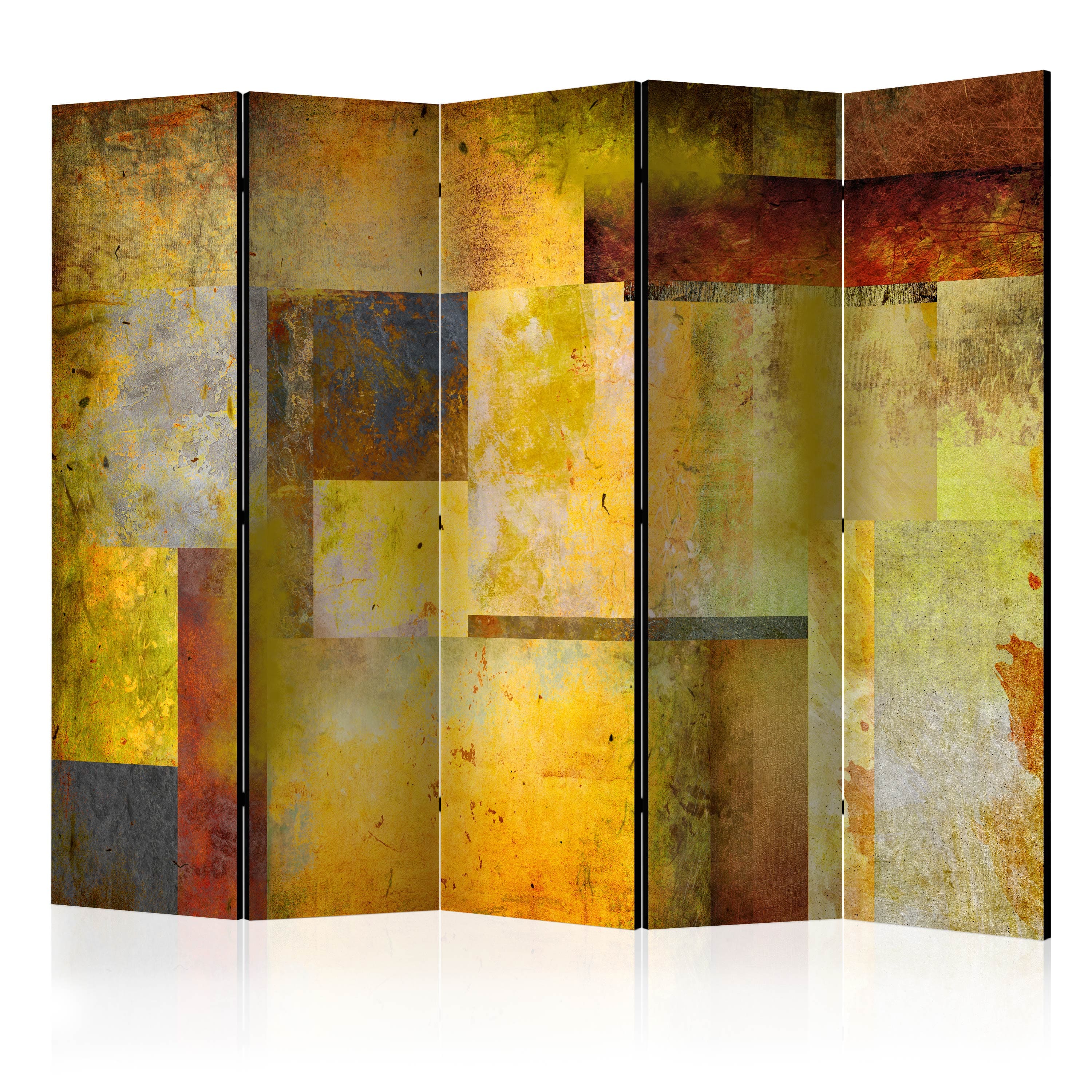 Aizslietnis 5-daļīgs - Mākslas ekspresijas oranžā toņos  (225x172cm) 225x172 cm Home Trends