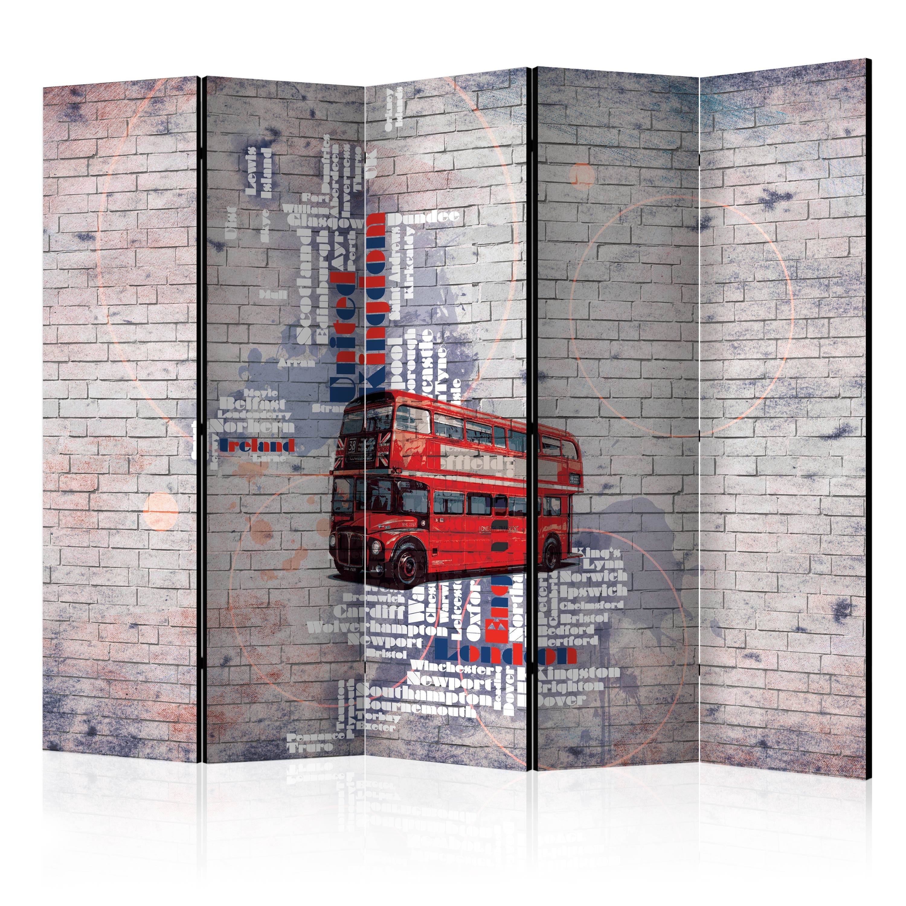 Aizslietnis 5-daļīgs - Mana Londona... (225x172cm) 225x172 cm Home Trends