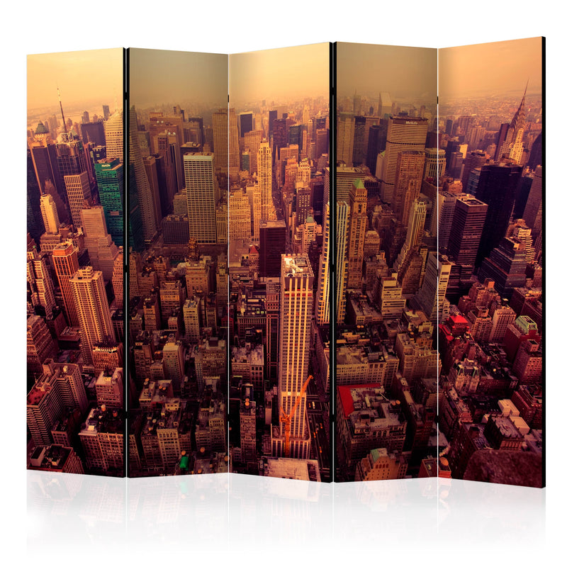 Aizslietnis 5-daļīgs - Manhetenas skats no putna lidojuma, Ņujorka (225x172cm) 225x172 cm Home Trends