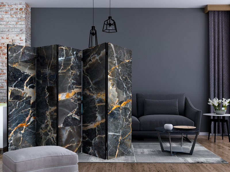 Aizslietnis 5-daļīgs - Melns marmors (225x172cm) 225x172 cm Home Trends