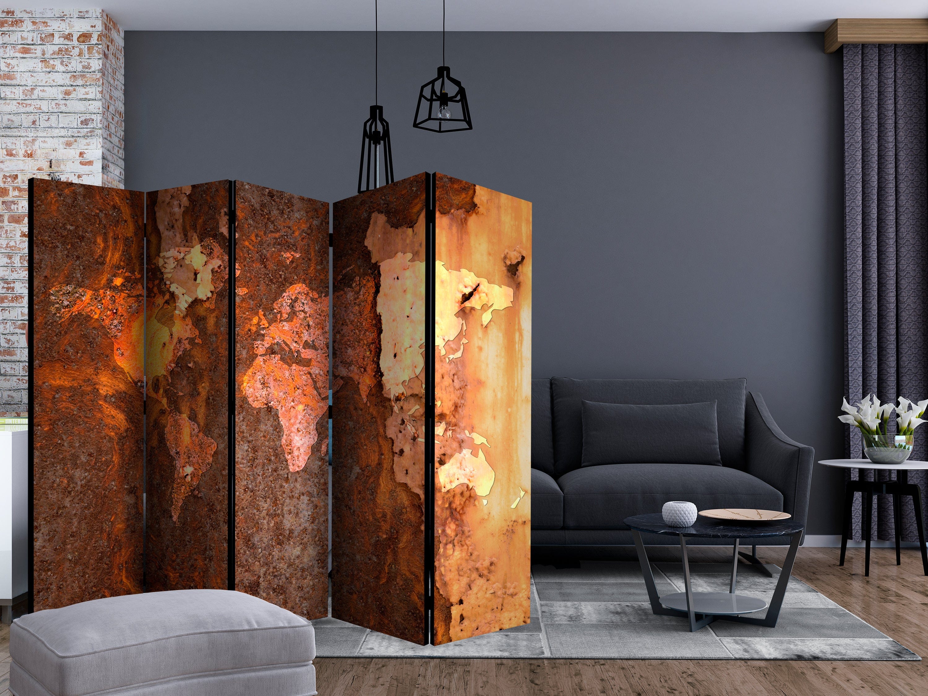 Aizslietnis 5-daļīgs - Metāla imersija (225x172cm) 225x172 cm Home Trends