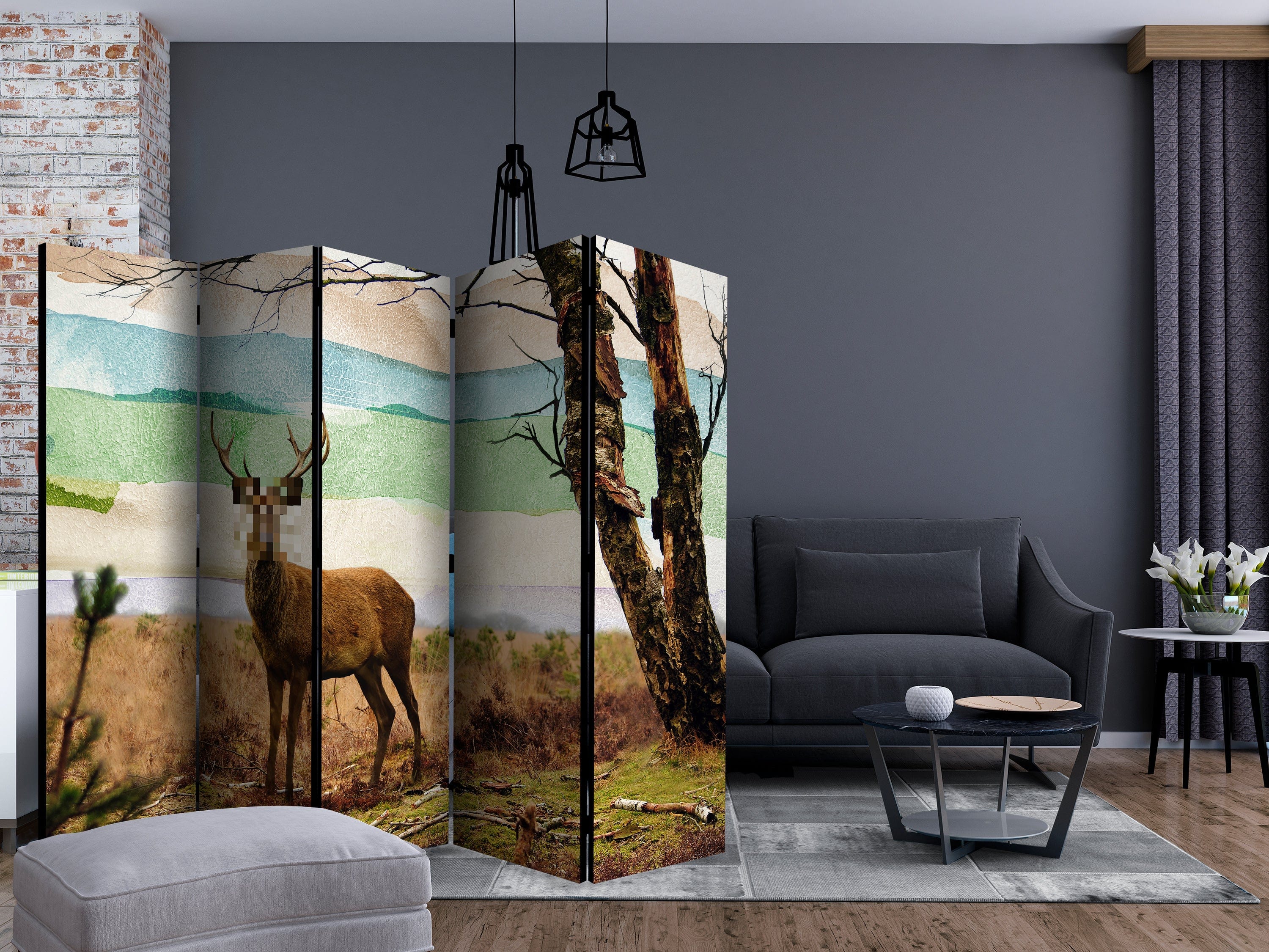 Aizslietnis 5-daļīgs - Meža bēglis (225x172cm) 225x172 cm Home Trends
