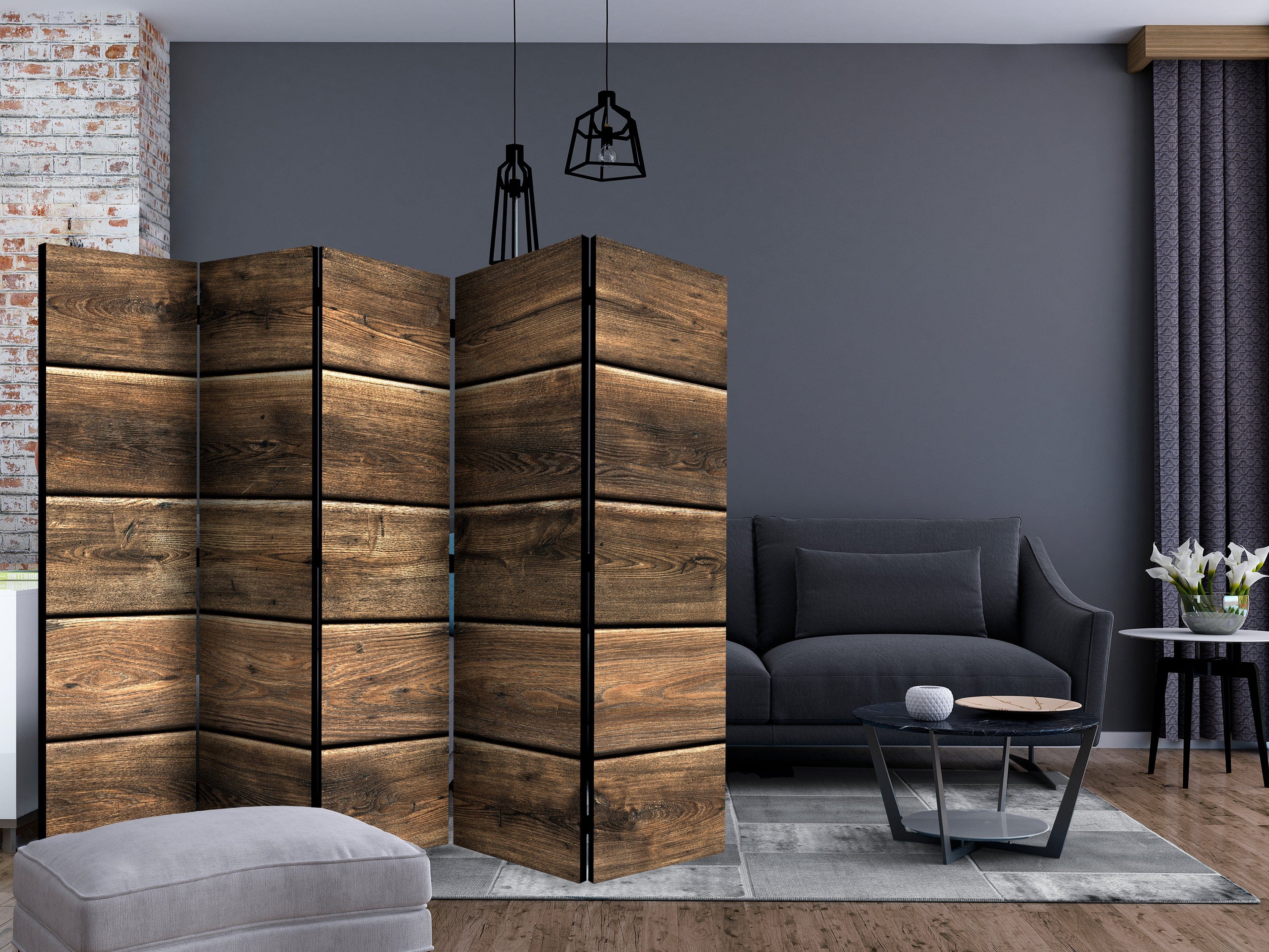 Aizslietnis 5-daļīgs - Meža kompozīcija (225x172cm) 225x172 cm Home Trends