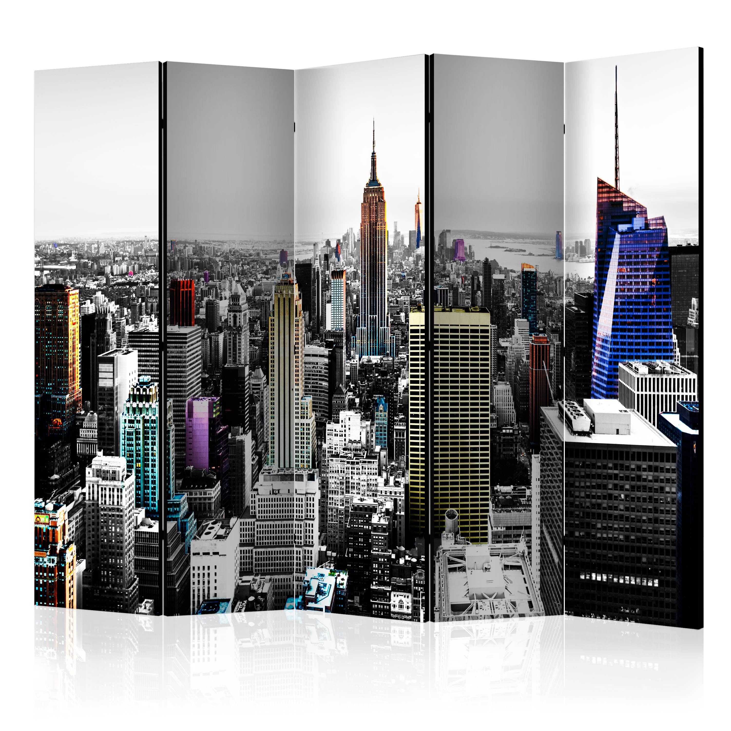 Aizslietnis 5-daļīgs - Mirdzoši debesskrāpji  (225x172cm) 225x172 cm Home Trends
